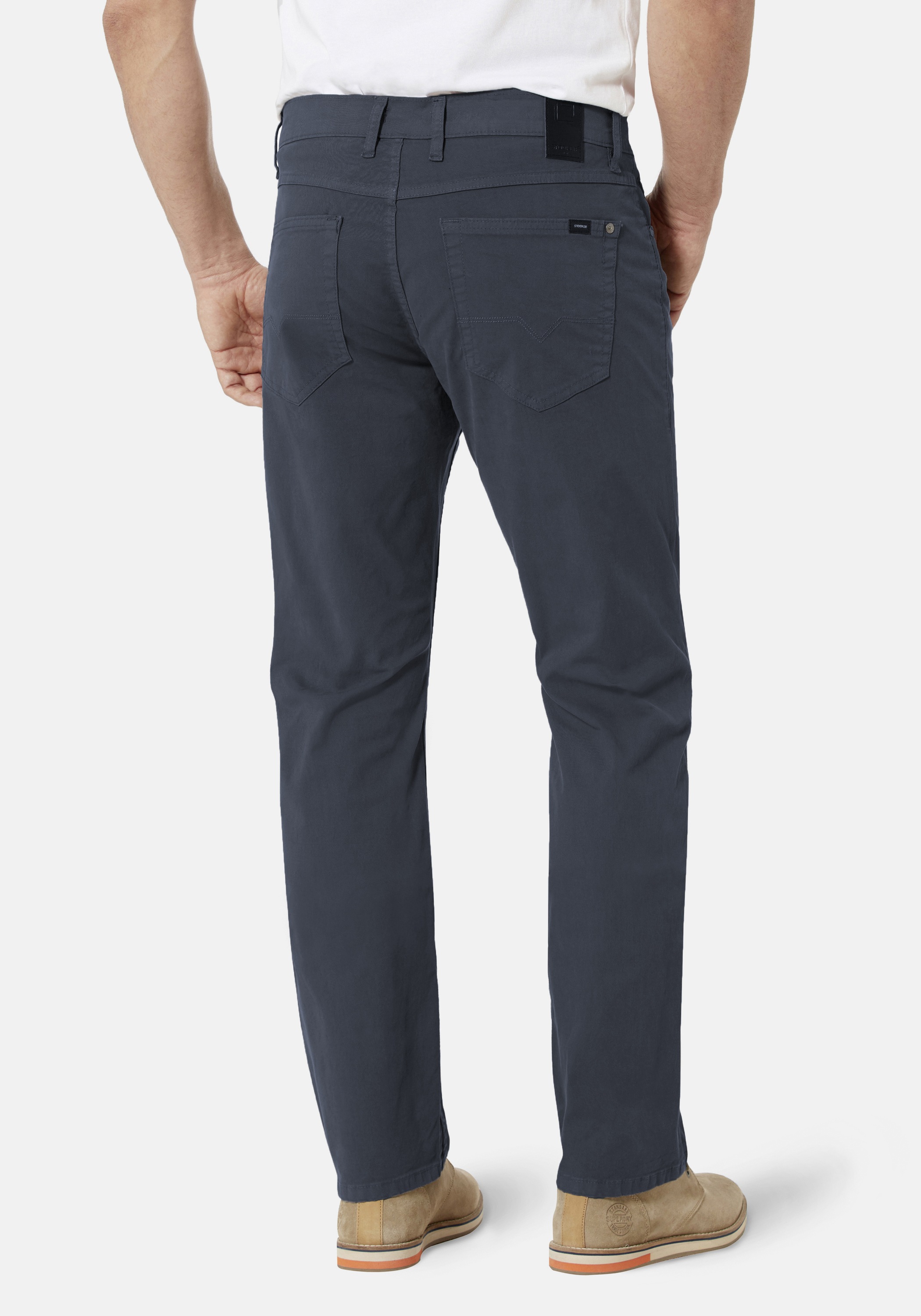 Stooker Men 5-Pocket-Hose »Frisco Twill Straight Fit«, Straight Fit Casual Clean Wash Twill Coloured Comfort Flex! für Herren