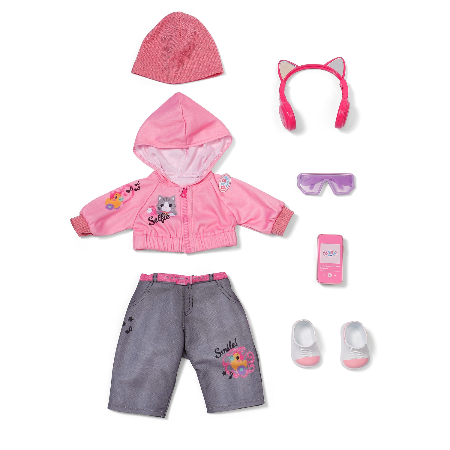 Baby Born Puppenkleidung »Cool Girl Outfit 43 cm« passend für Click & Play BABY born Puppen Größe 43 cm