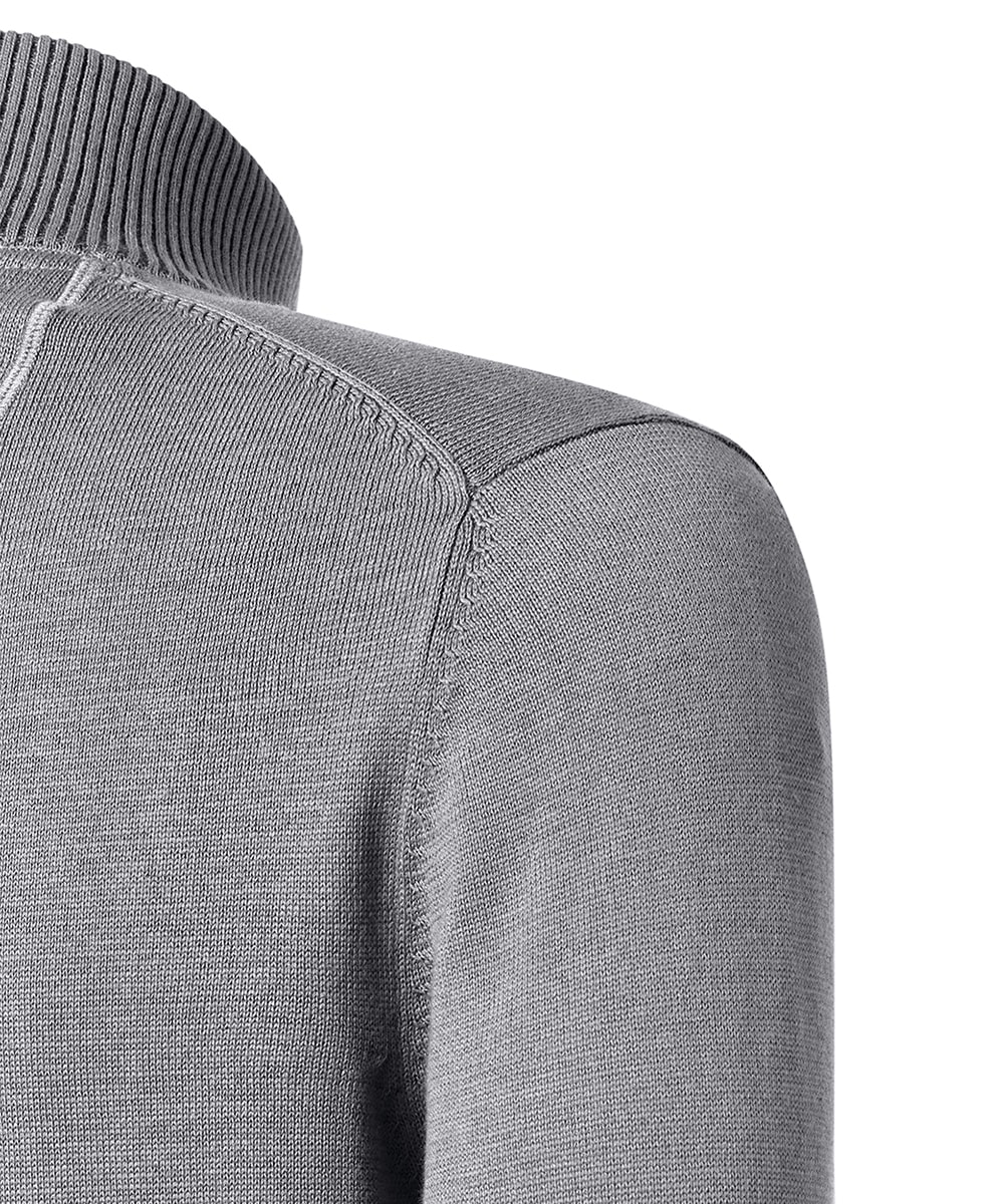 Pierre Cardin Strickpullover, mit Troyer Kragen