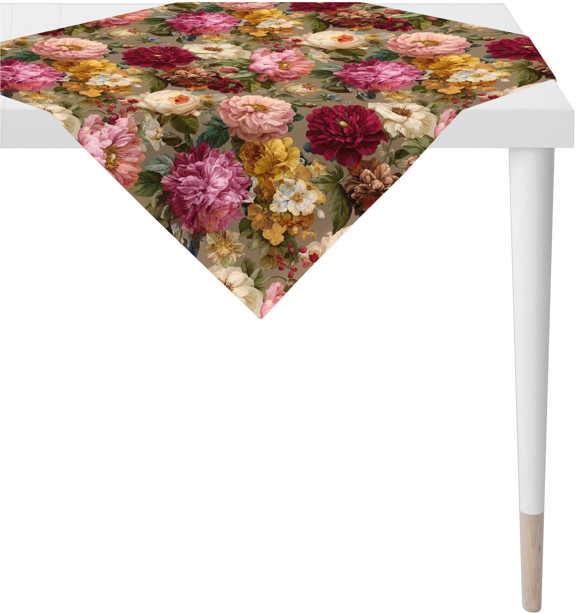 APELT Mitteldecke "7405" klassisches Blumenmotiv all over