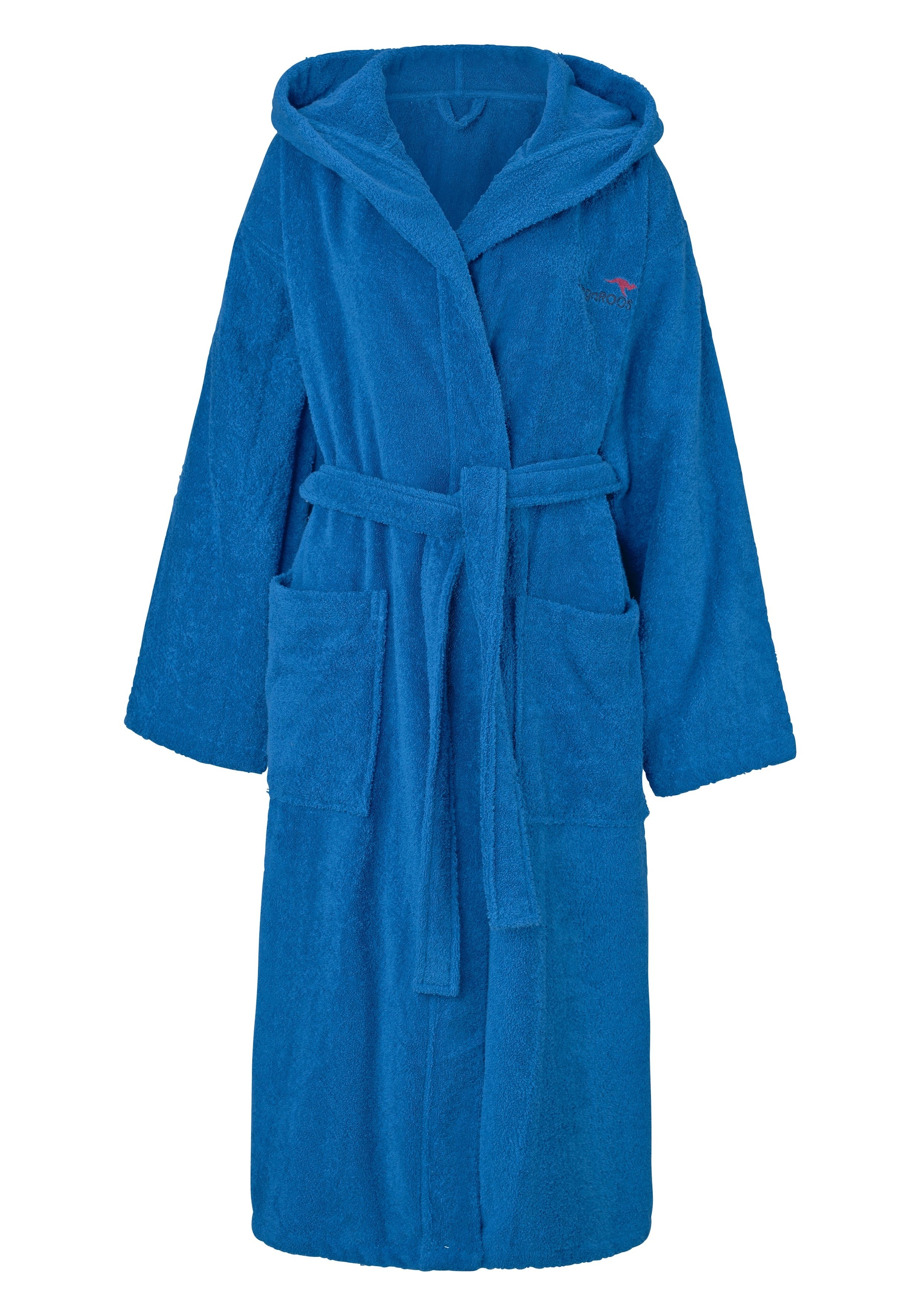 KangaROOS Unisex-Bademantel »Cassidy, für Damen & Herren, Standardlänge & Überlänge«, (1 St.), mit Taschen, Männer und Frauen, Baumwolle, Reise, Hotel, Sauna, S-3XL