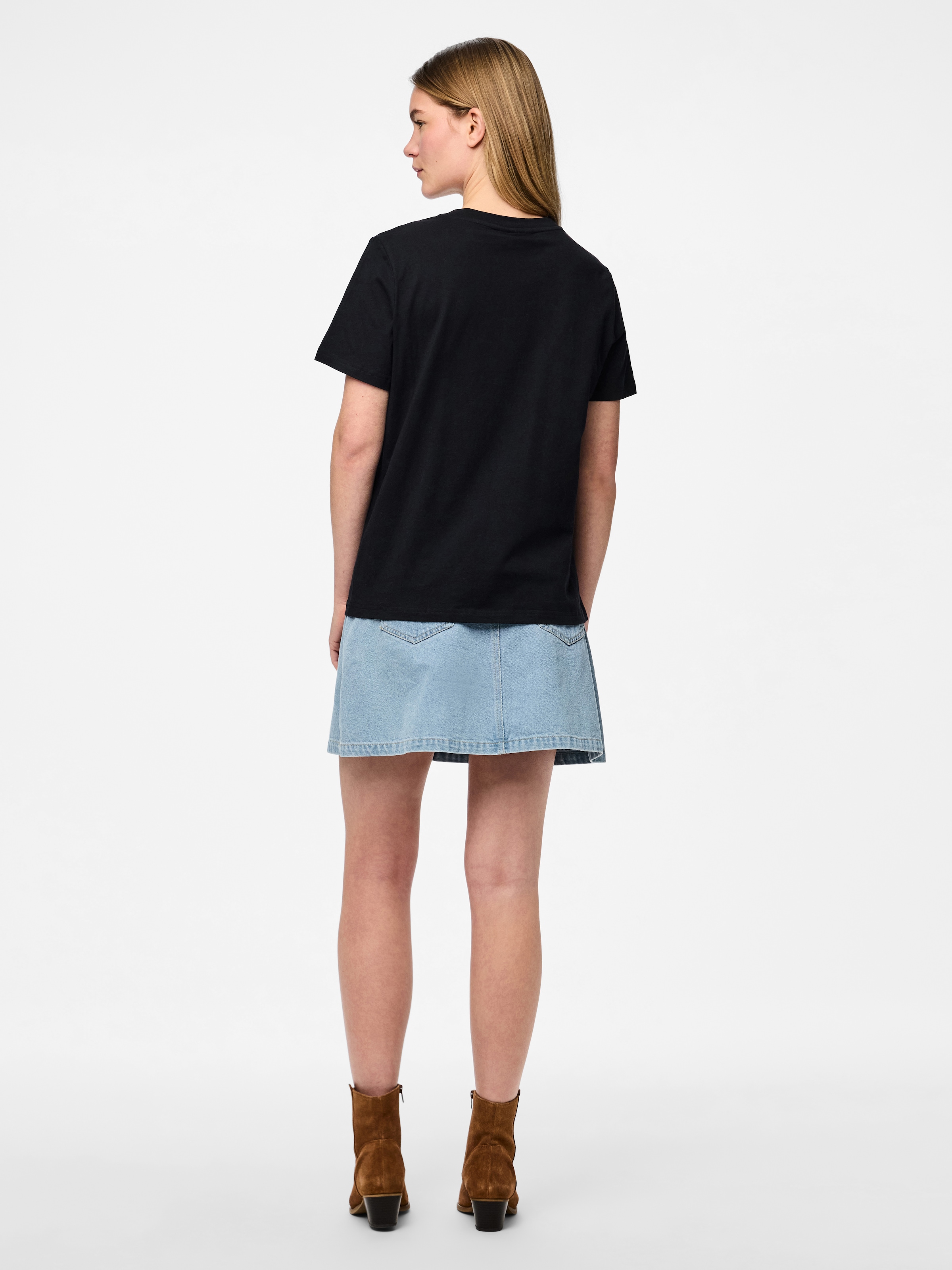 pieces Kurzarmshirt »PCMARIA SS O-NECK TEE BC MM JRS«