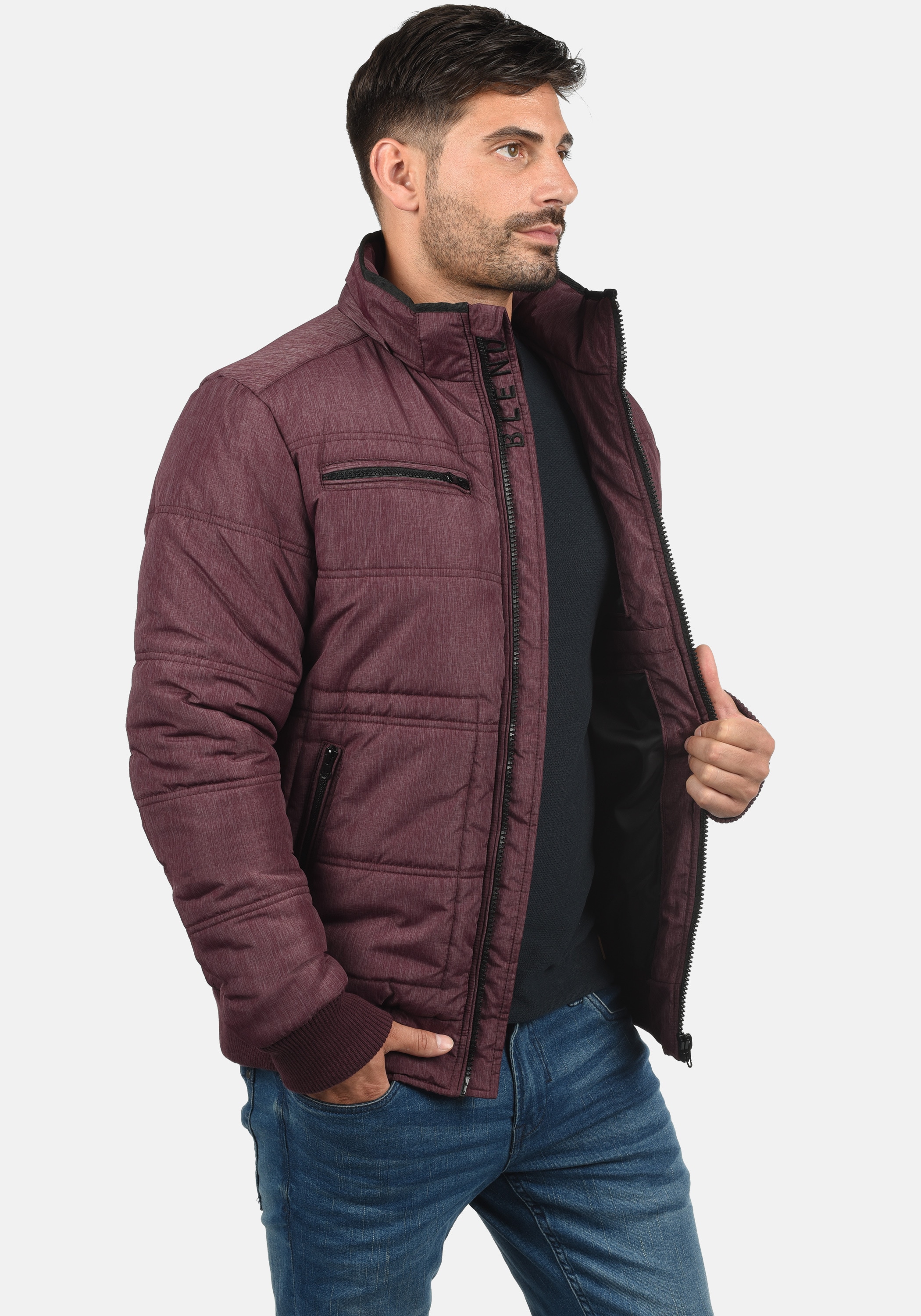 Blend Winterjacke "BHBoris" mit Kapuze Warme Jacke mit abnehmbarer Kapuze günstig online kaufen