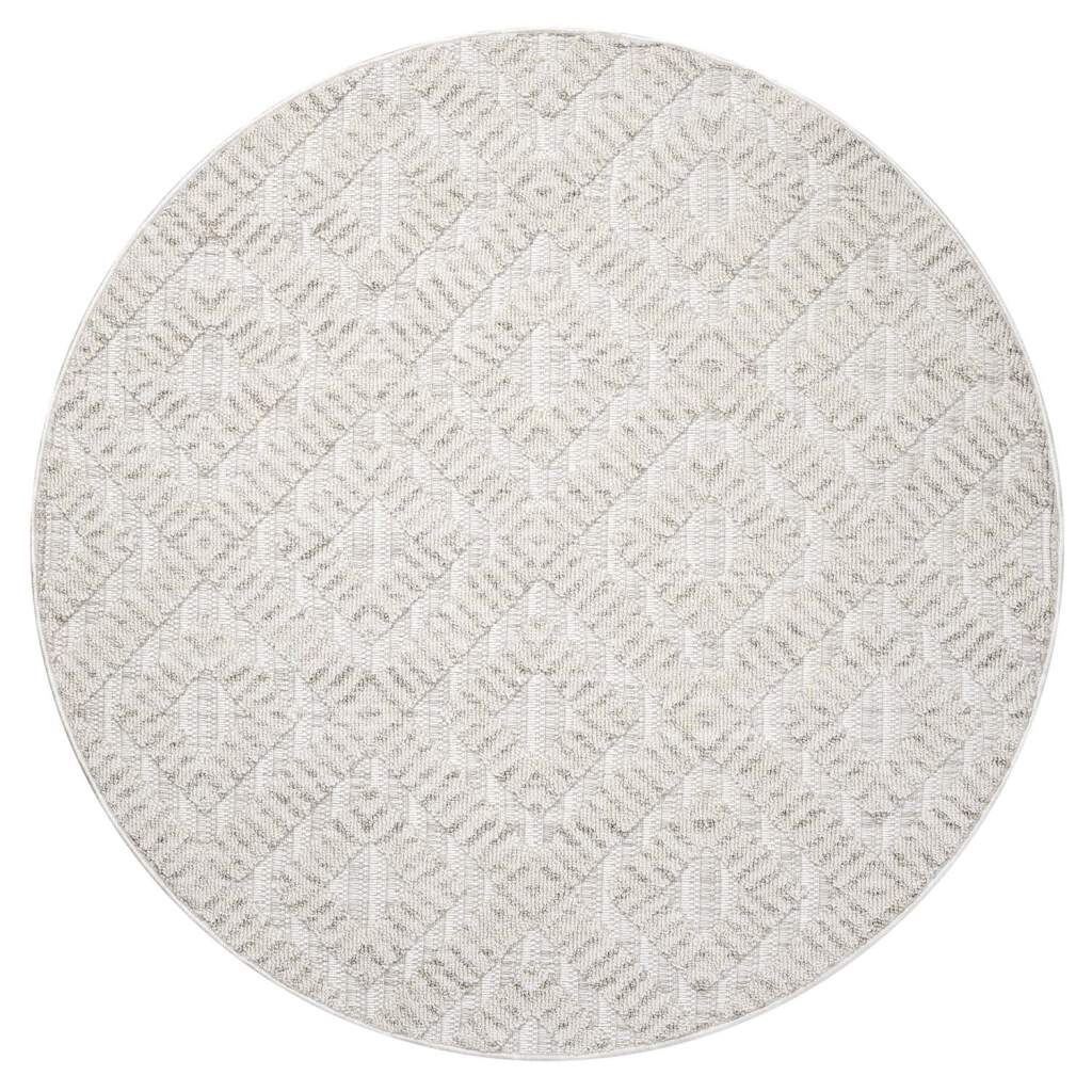 Carpet City Teppich "CLASICO 8927" rund 11 mm Höhe Kurzflor, Hochtief-Muste günstig online kaufen
