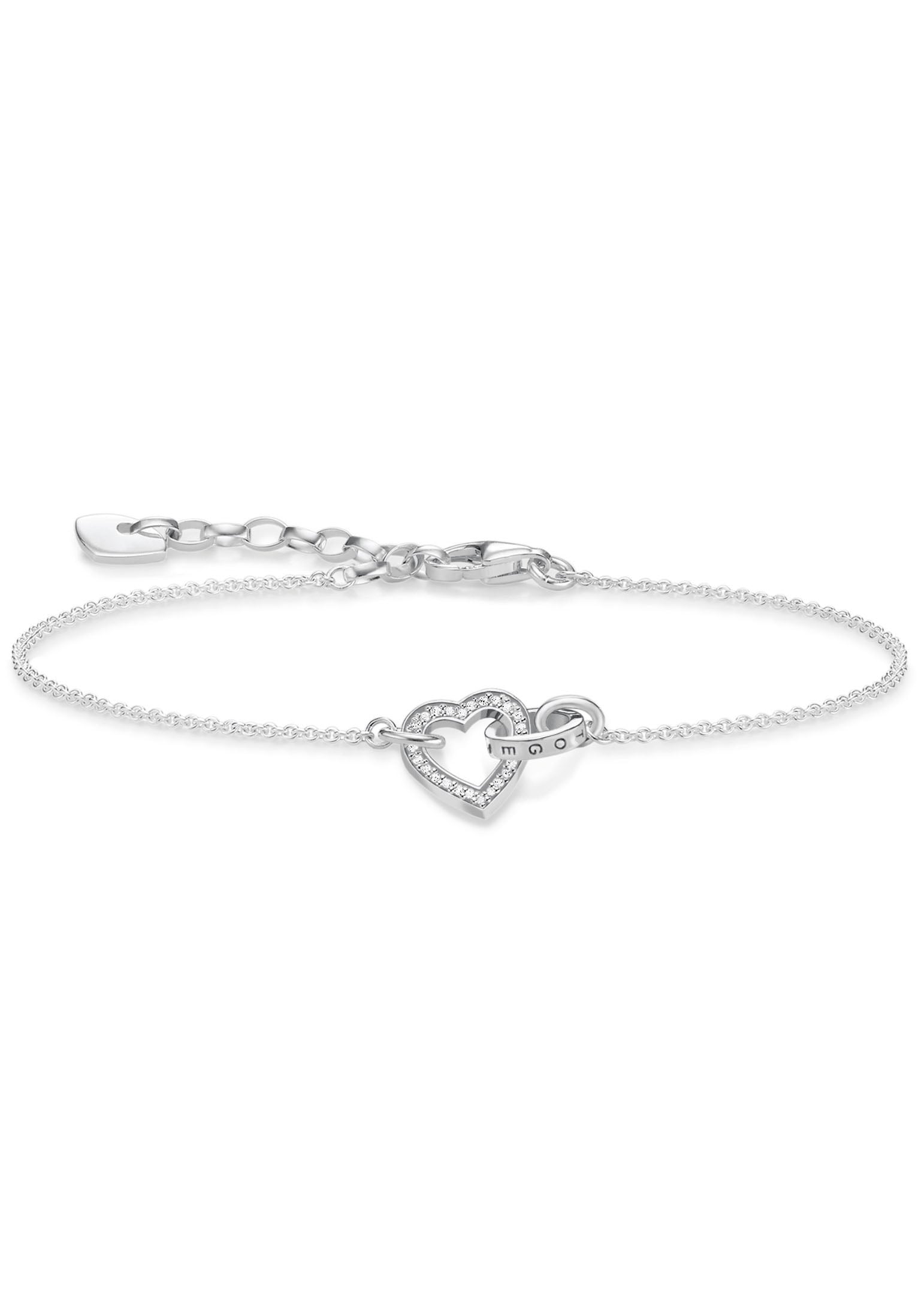 THOMAS SABO Herz »TOGETHER Armband | BAUR Klein, (synth.) Zirkonia für mit kaufen A1648-051-14-L19V«