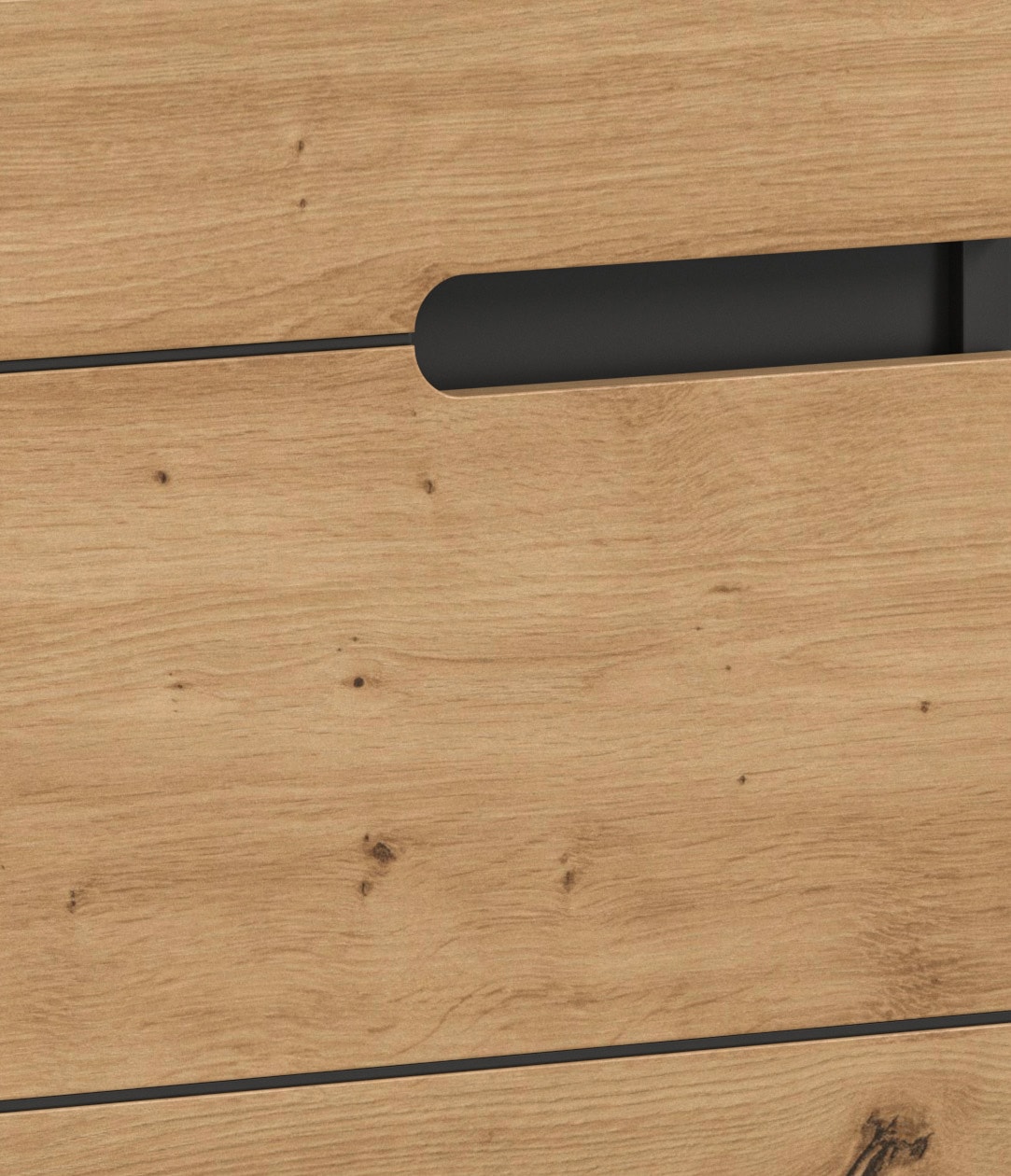 INOSIGN Badmöbel-Set »REHAT, 3-teilig, Breite 154 cm, mit grifflosen Fronten, bestehend aus:«, (3 St.), 1x Hochschrank, 1x Waschbeckenunterschrank & 1x Badspiegel