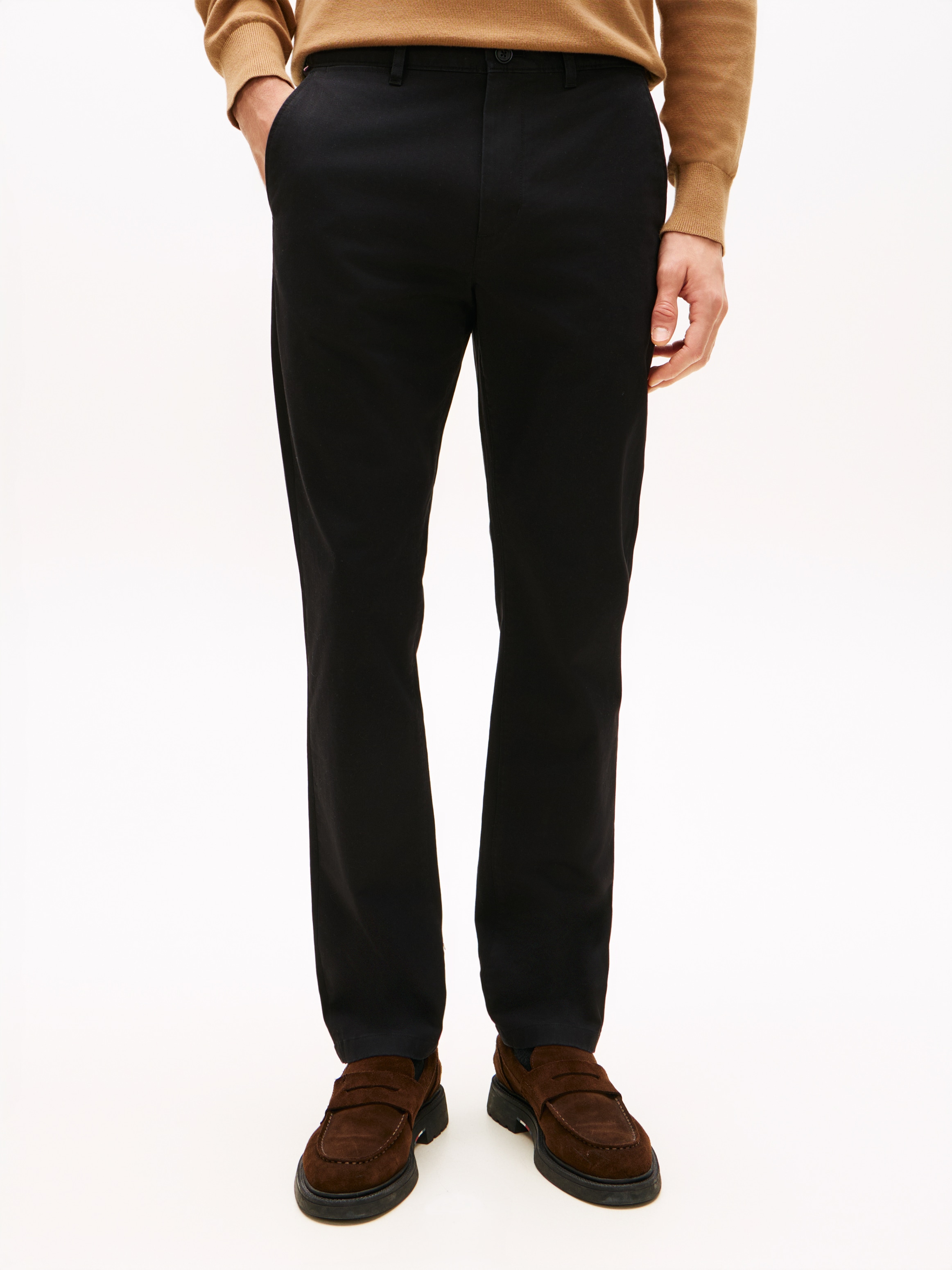 Tommy Hilfiger Chinohose "DENTON ESSENTIAL" Gerades Bein, Schlichte Optik