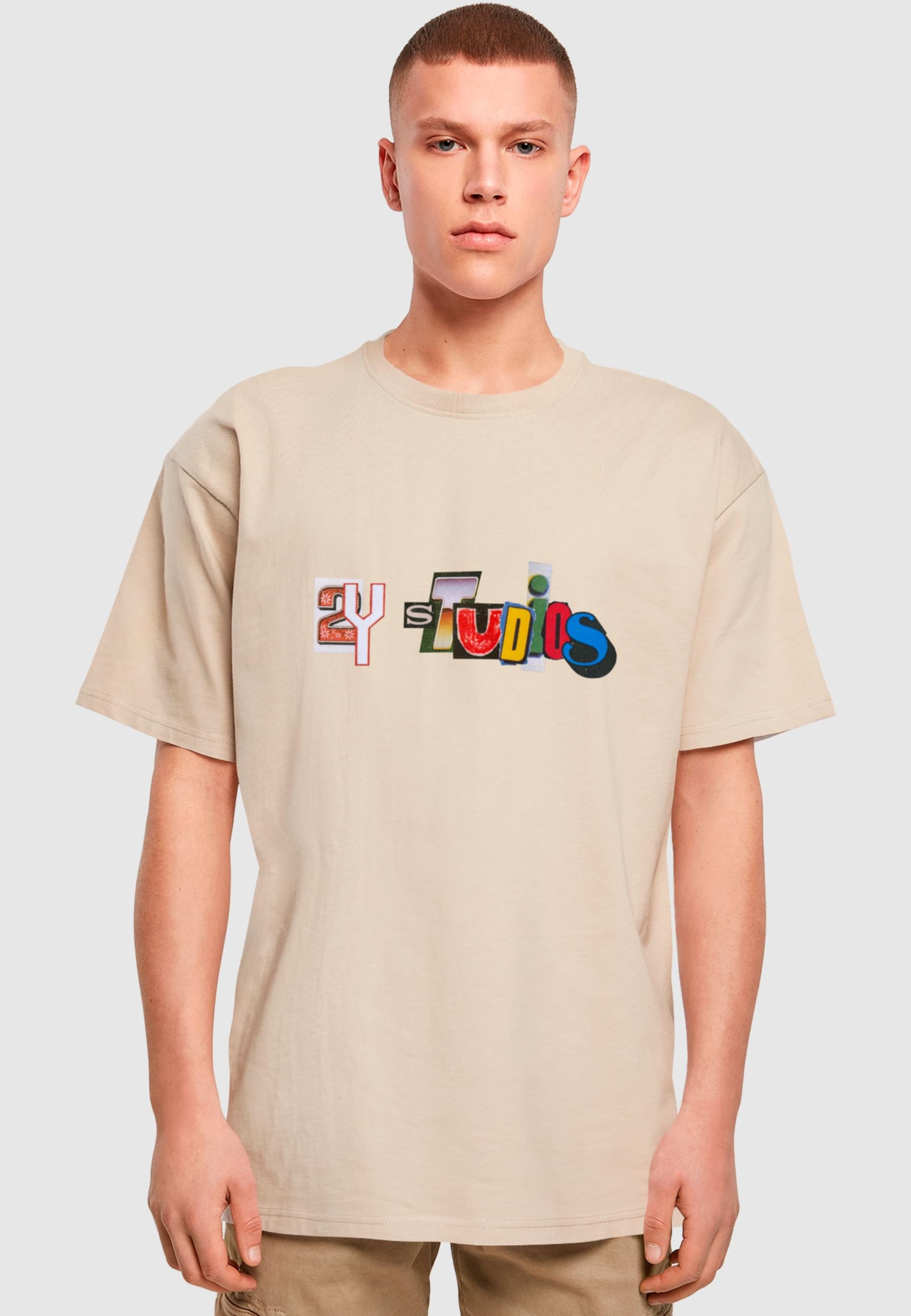 2Y Studios T-Shirt "2Y Studios Herren RANSOM NOTE LOGO TEE", (1 tlg.) günstig online kaufen