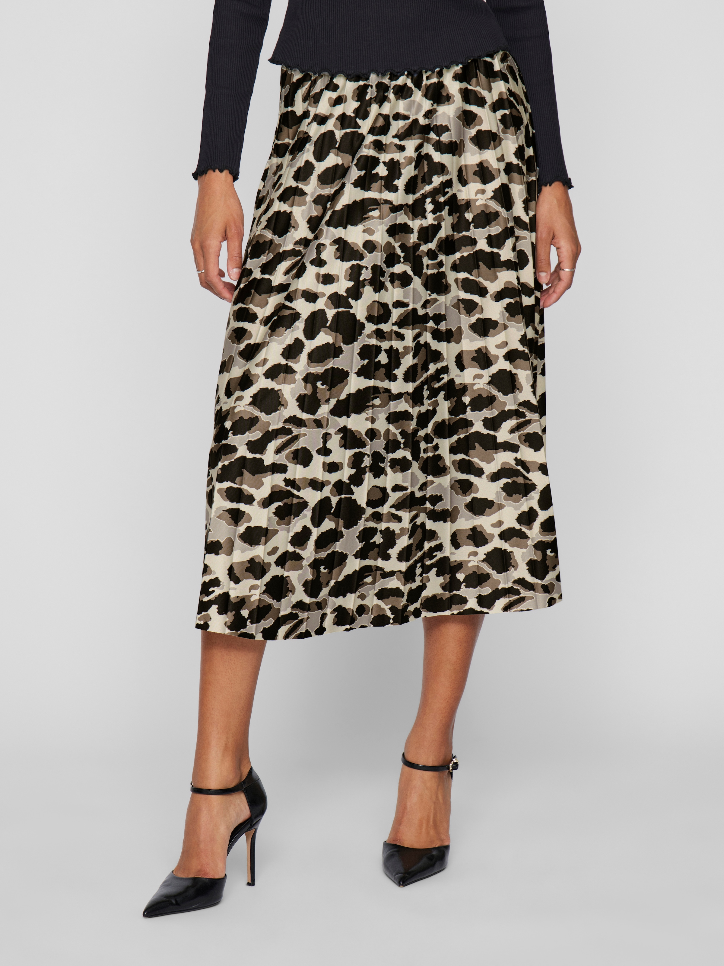 Vila Plisseerock "VINITBAN PRINT SKIRT - NOOS"