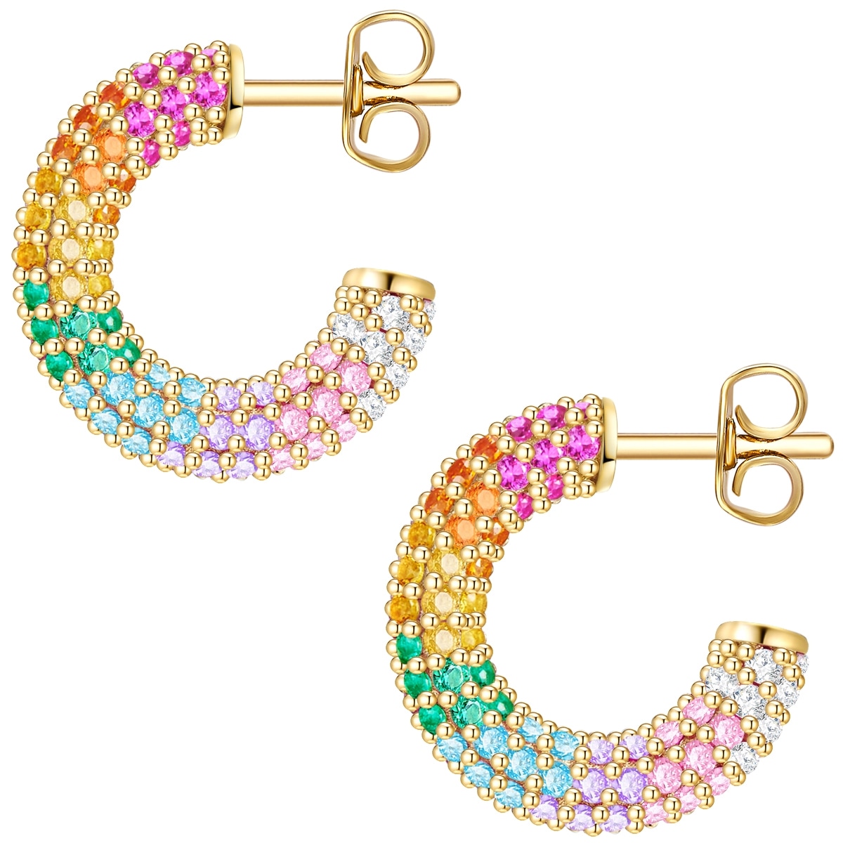 Glanzstücke München Paar Creolen »Set: GSM986« aus Sterling Silber