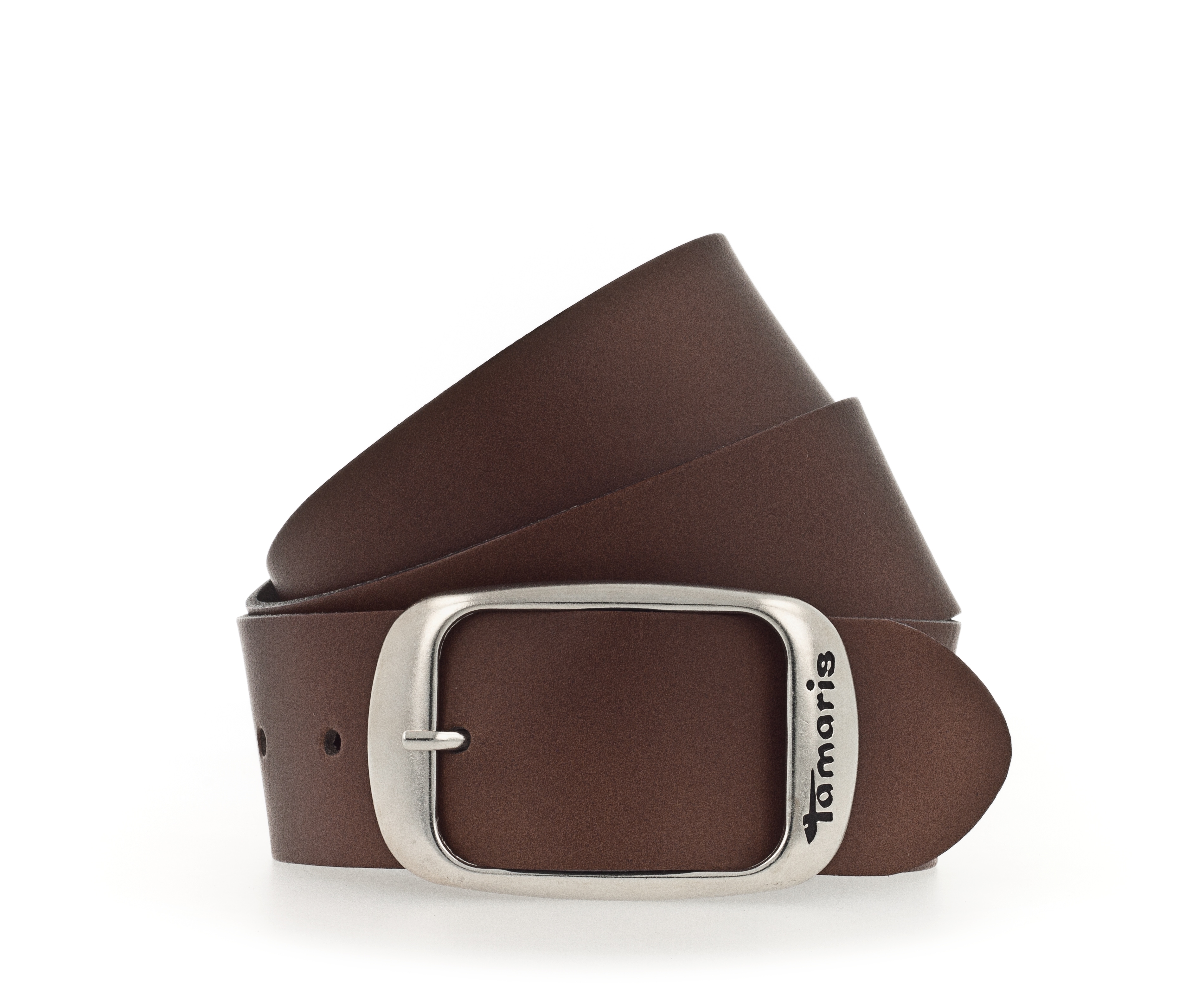 Tamaris Ledergürtel ""Carmen Silver"" aus Rindsleder, mit Doppelschließe, 4 cm breit