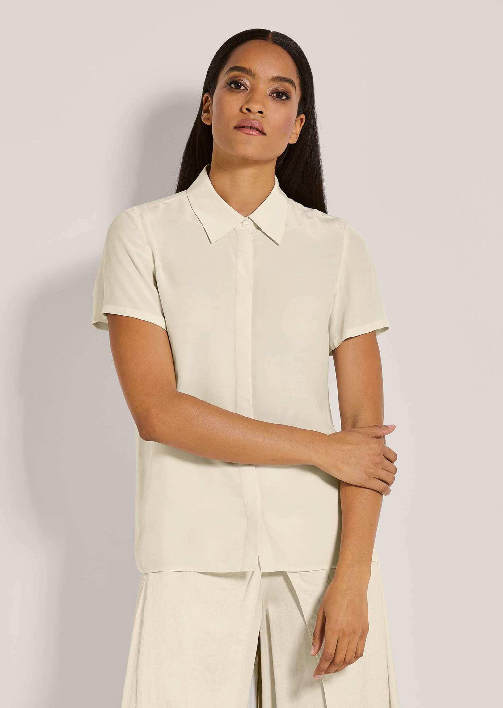 MADELEINE Kurzarmbluse »Bluse Kurzarm-Bluse aus Viskose«
