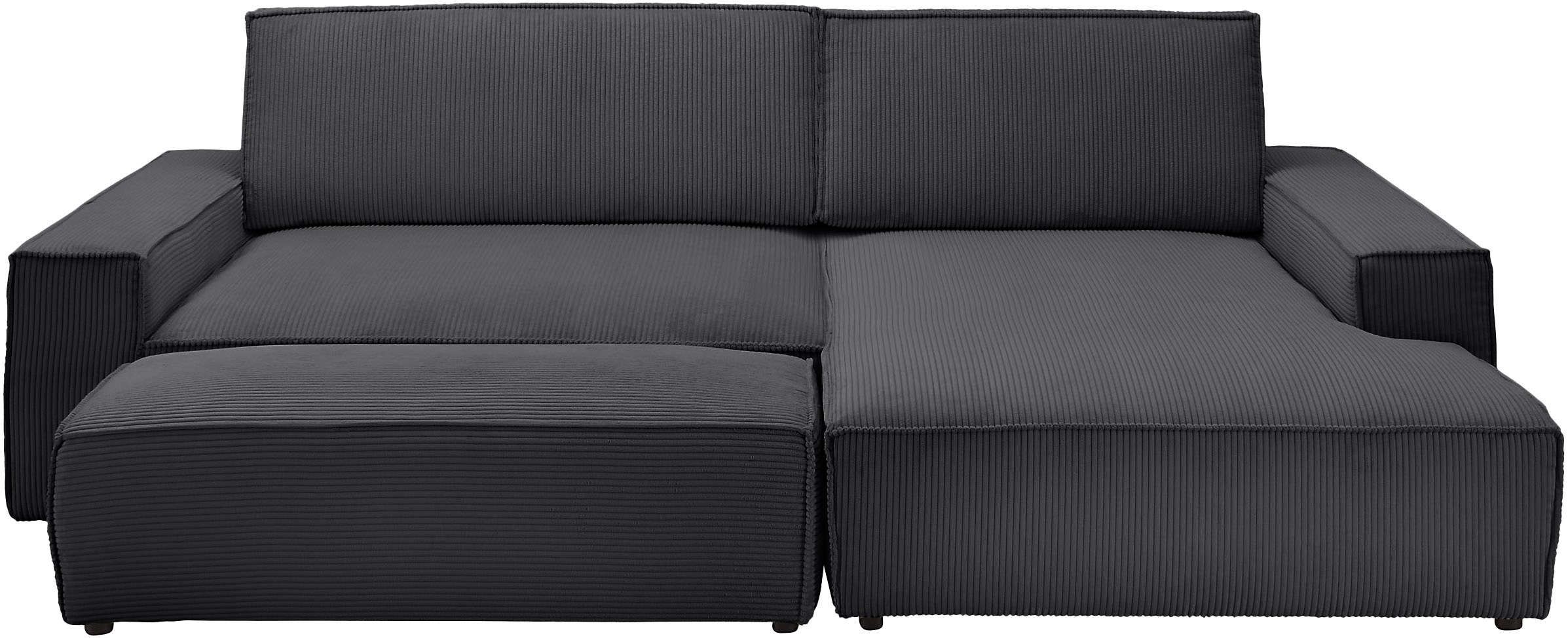 Thumbnail - Home affaire Polsterecke "SHERWOOD XXL tief, L-Form, Schlaffunktion, Bigsofa, Cord, Leinenoptik" stellbar zum Schlafsofa...