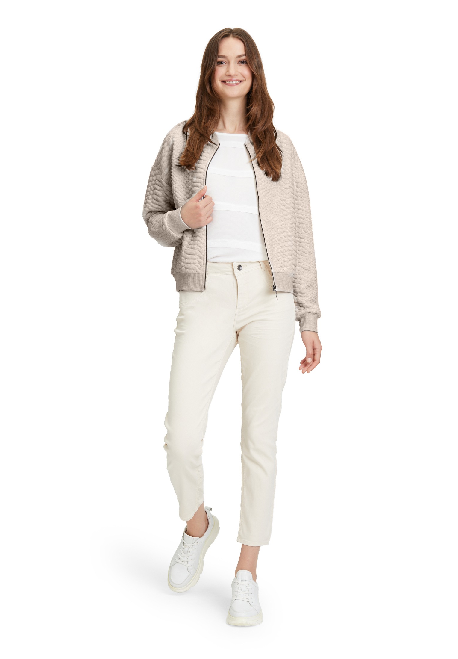 Betty&Co Sweatjacke »Betty & Co Sweatjacke mit Reißverschluss«, Struktur
