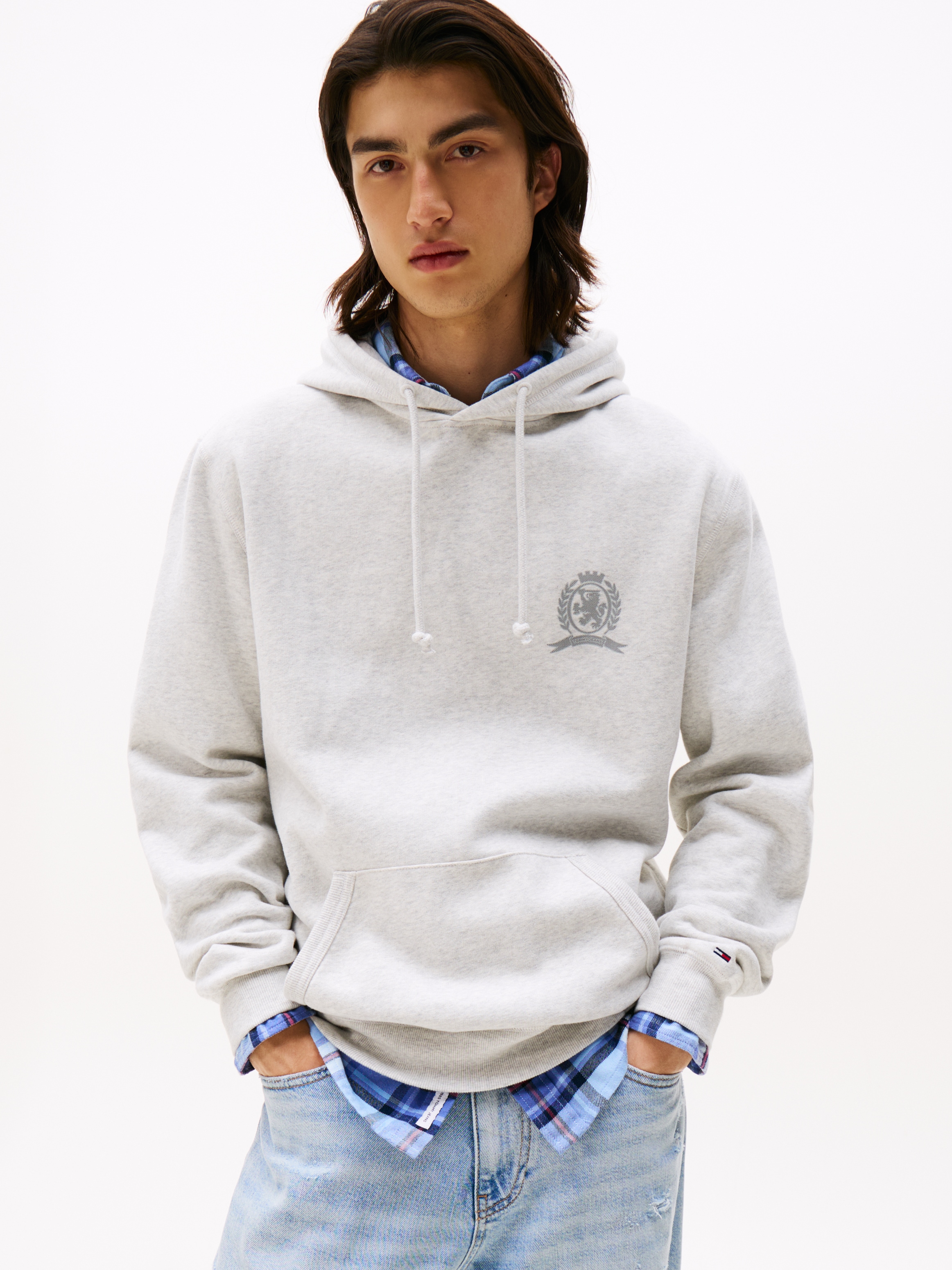 Tommy Jeans Hoodie "TJM WASHED CREST PLAY", regular fit, Sweatshirt, Rücken günstig online kaufen