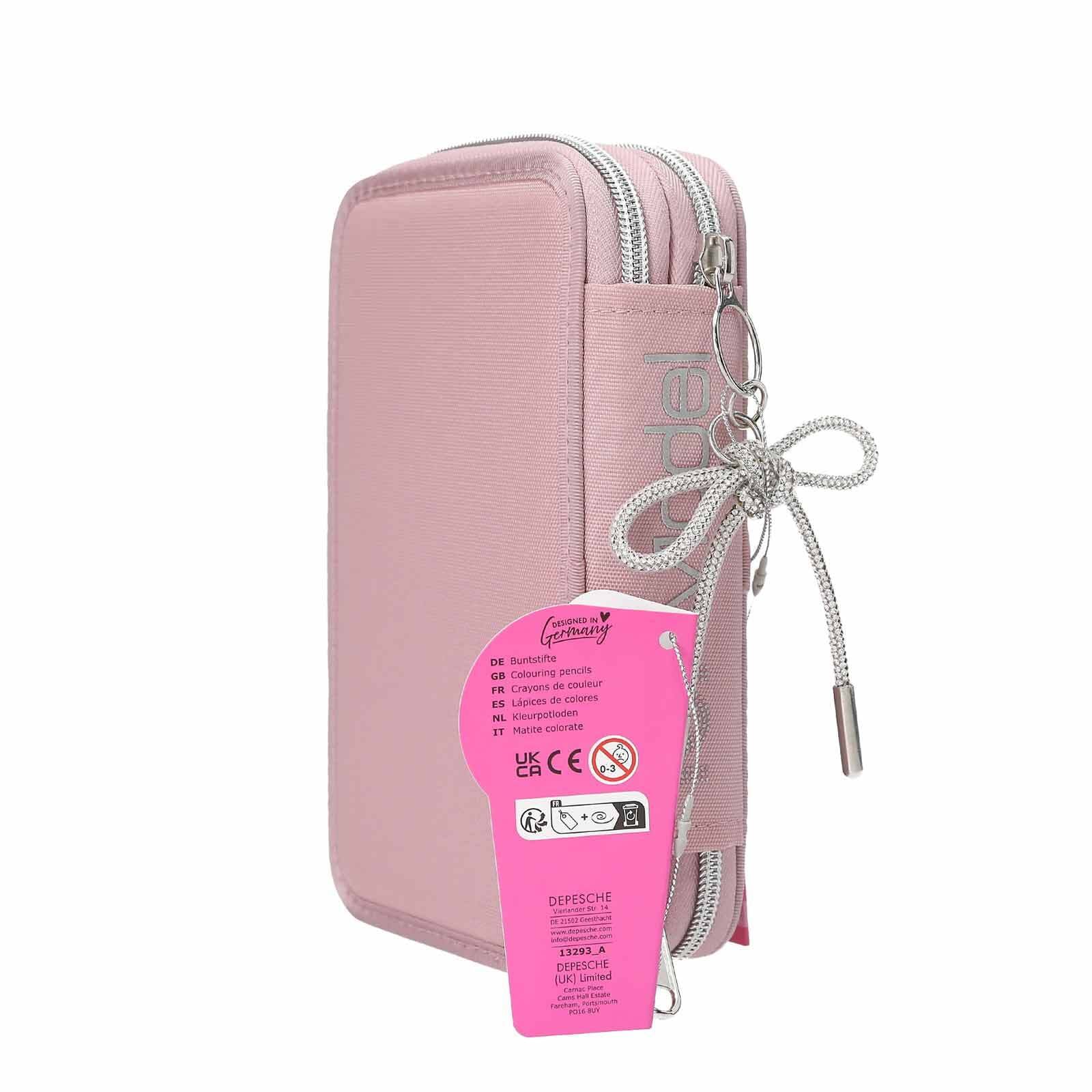 Depesche Buntstift »2-Fach Federtasche MY BFF TOPModel 5 x 12,5 x 20 cm altrosa«
