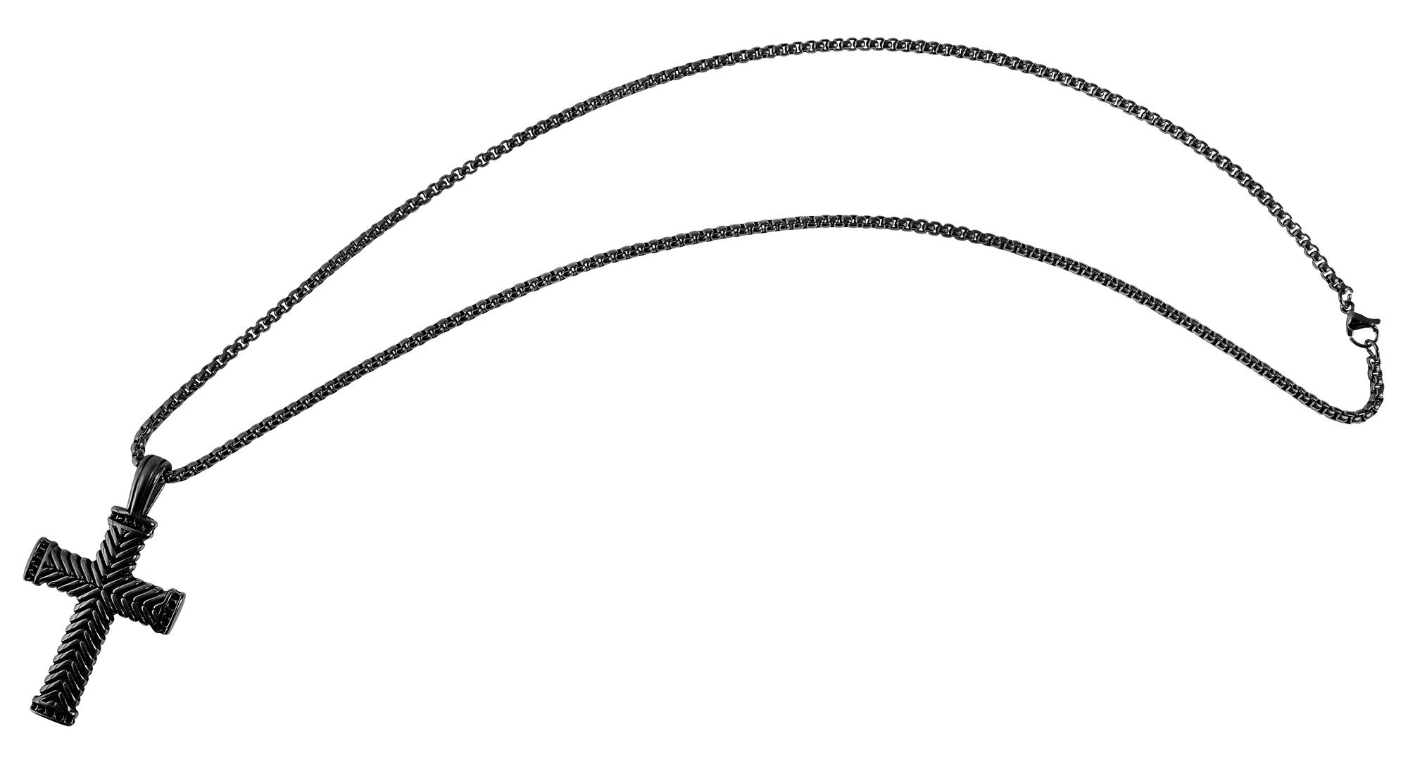 Adelia´s Kette ohne Anhänger »Unisex Halskette mit Anhänger – Kreuz aus Edelstahl« Zum Verschenken – passend für viele Anlässe