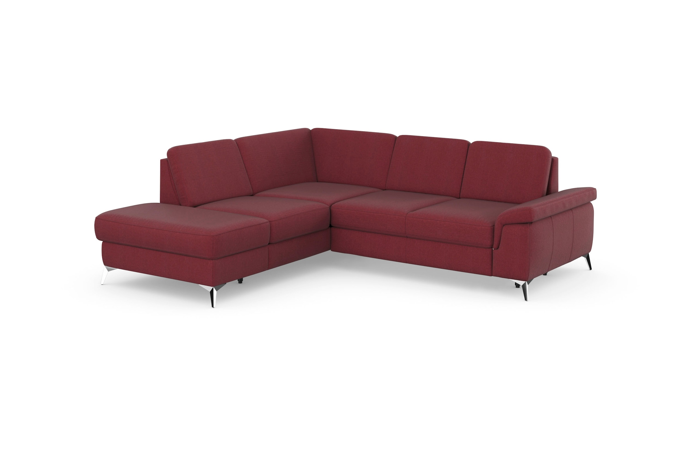 sit&more Ecksofa "Padua L-Form", inklusive Sitztiefenverstellung, Armteilfu günstig online kaufen