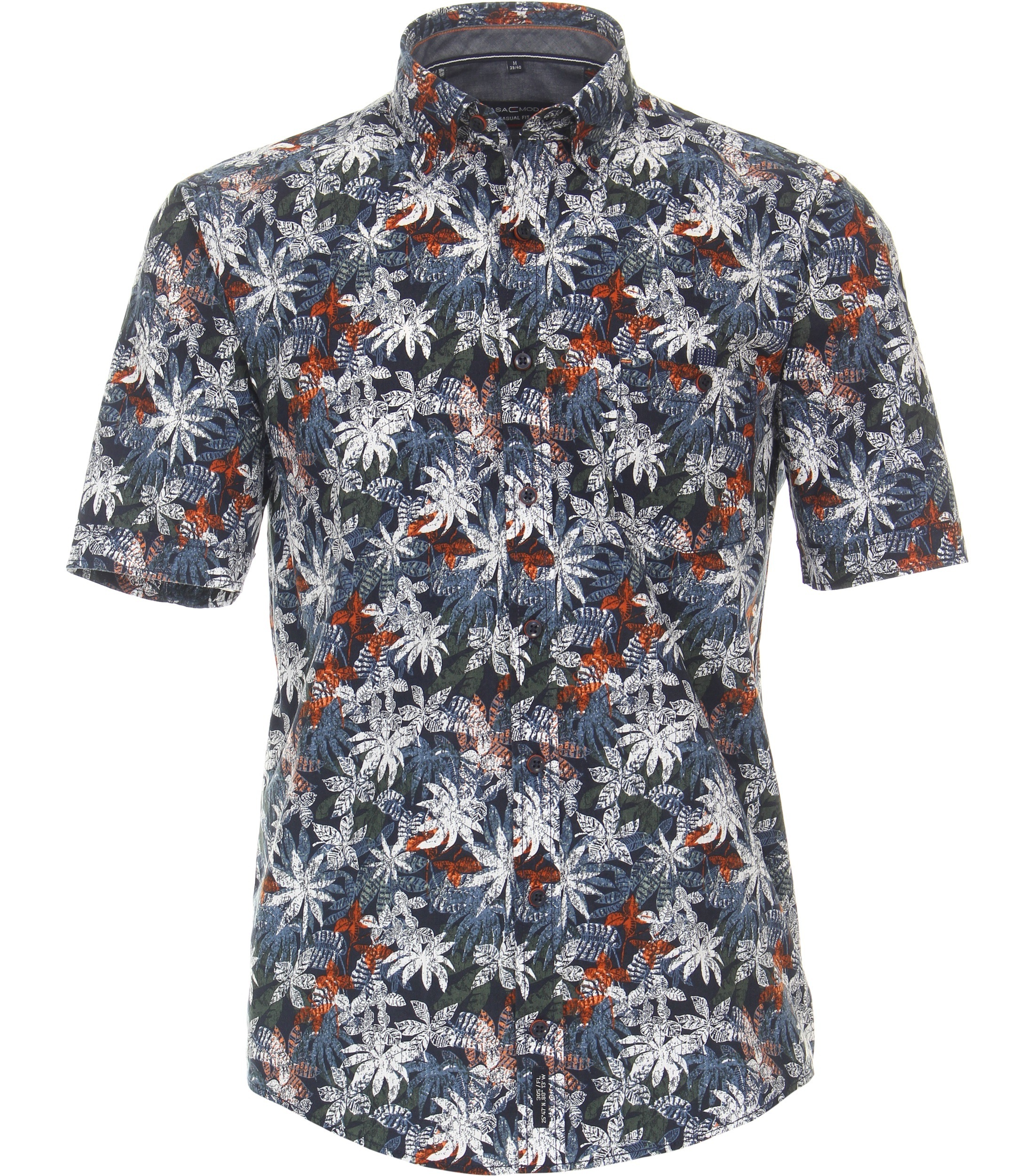 CASAMODA Langarmhemd »CASAMODA Print Freizeithemd Casual Fit Button-Down-Kragen Print«