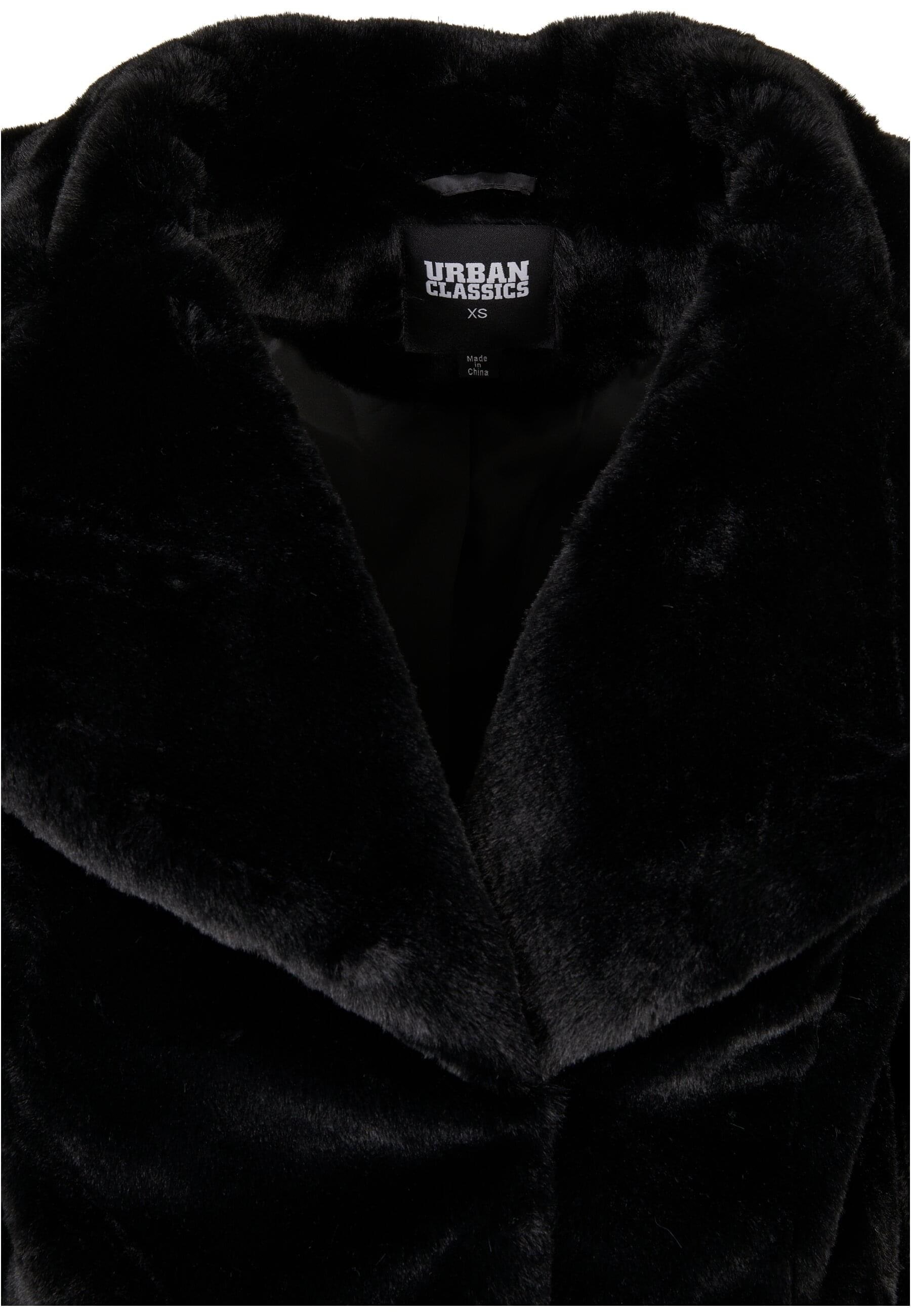 URBAN CLASSICS Winterjacke »Urban Classics Damen Ladies Lapel Teddy Jacket«, (1 St.), ohne Kapuze