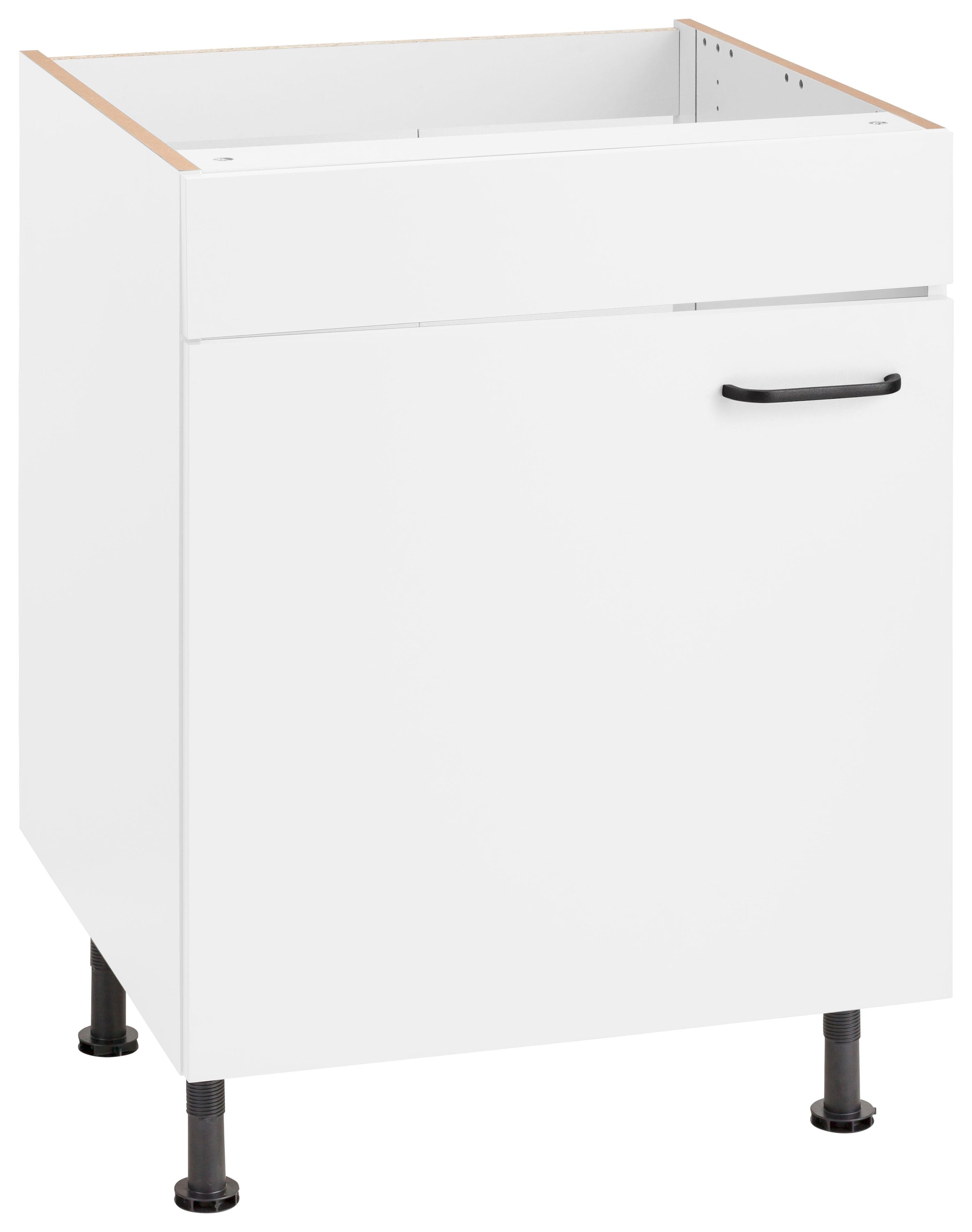 höhenverstellbaren Spülenschrank mit Soft-Close-Funktion, 60 cm | Breite kaufen BAUR OPTIFIT »Elga«, Füßen,