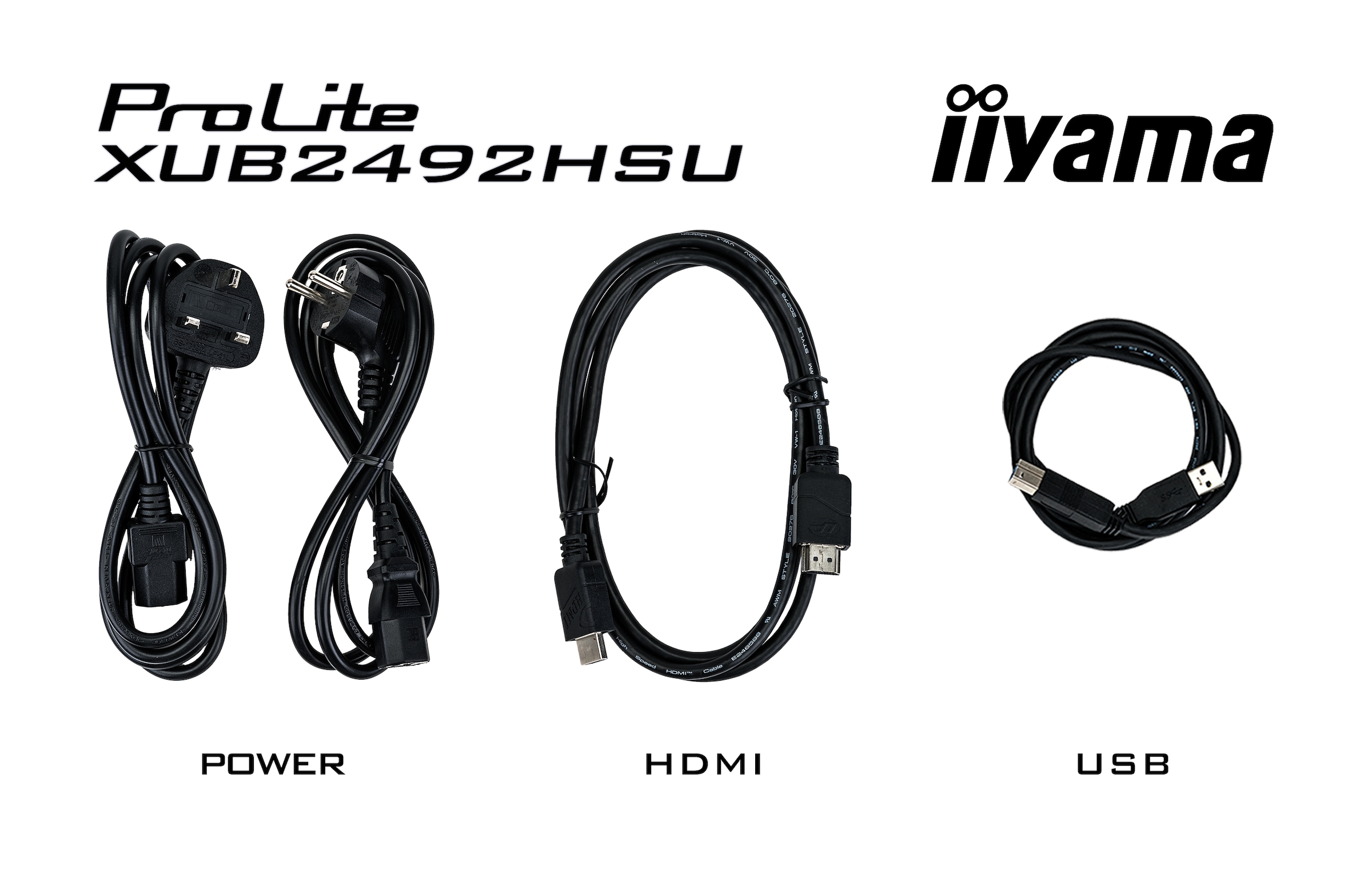 Iiyama LED-Monitor »XUB2492HSU-B5«, 60,5 cm/24 Zoll, 1920 x 1080 px, Full HD, 4 ms Reaktionszeit, 75 Hz