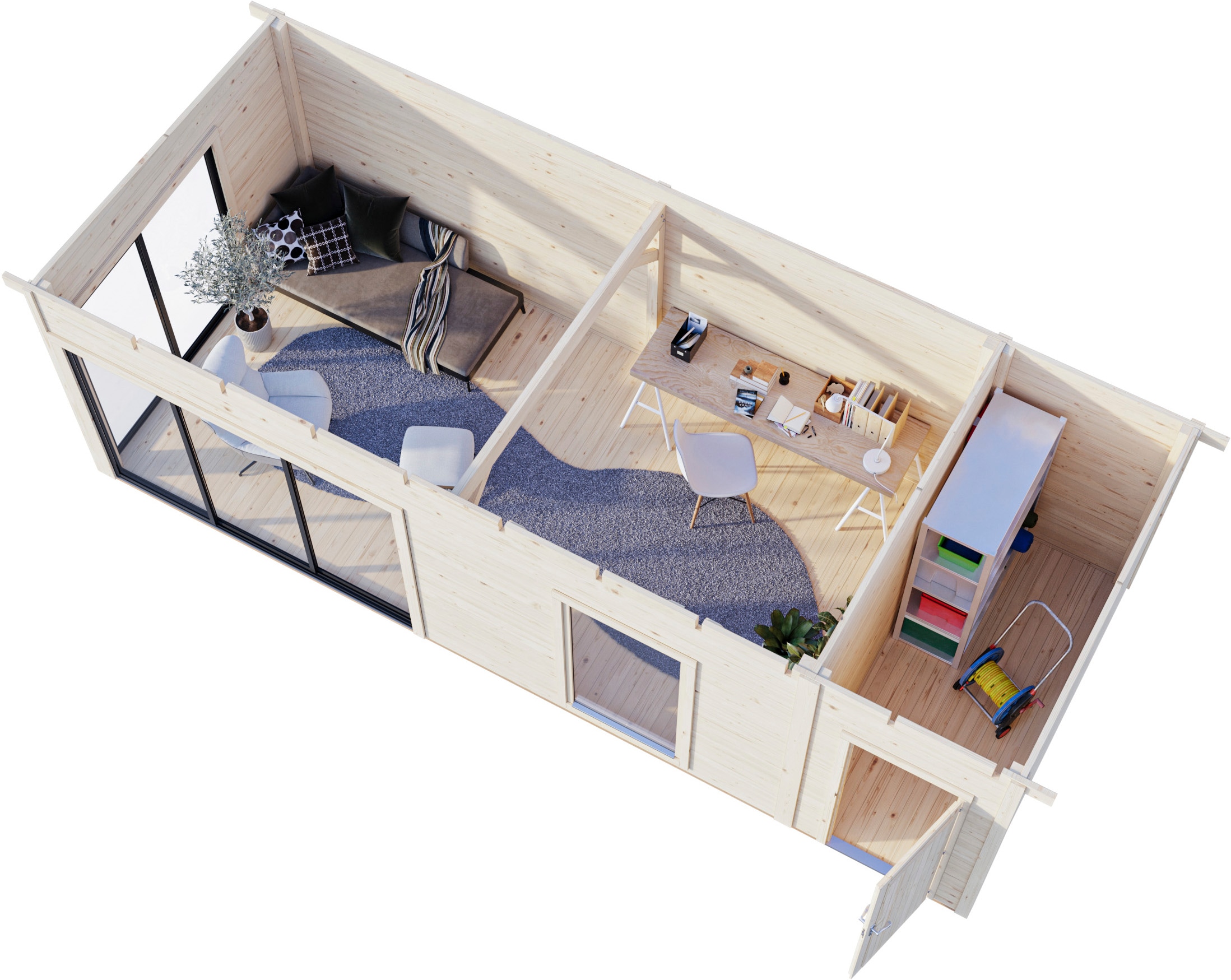 Palmako Gartenhaus »Andrea 21,1 m², Slide«