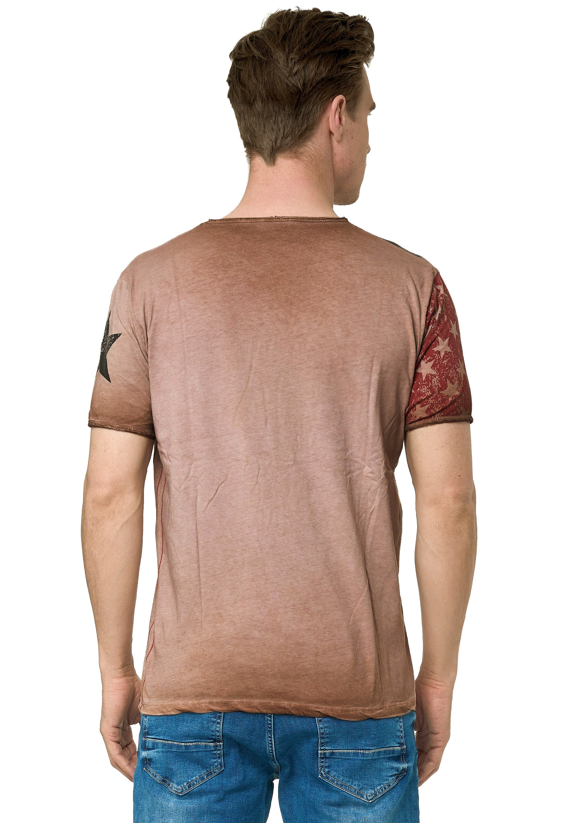 Rusty Neal T-Shirt, mit V-Neck
