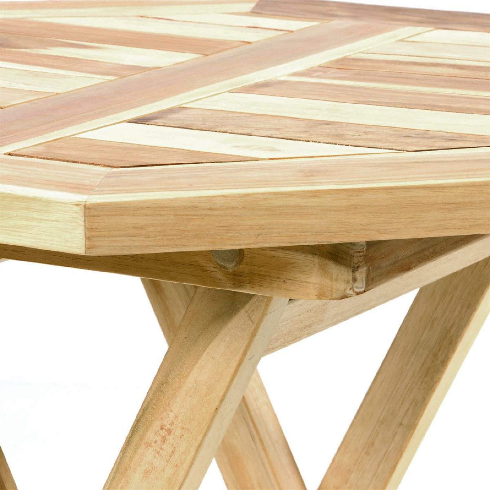 VCM Gartentisch »Balkontisch Gartentisch Beistelltisch klappbar natur Teak«