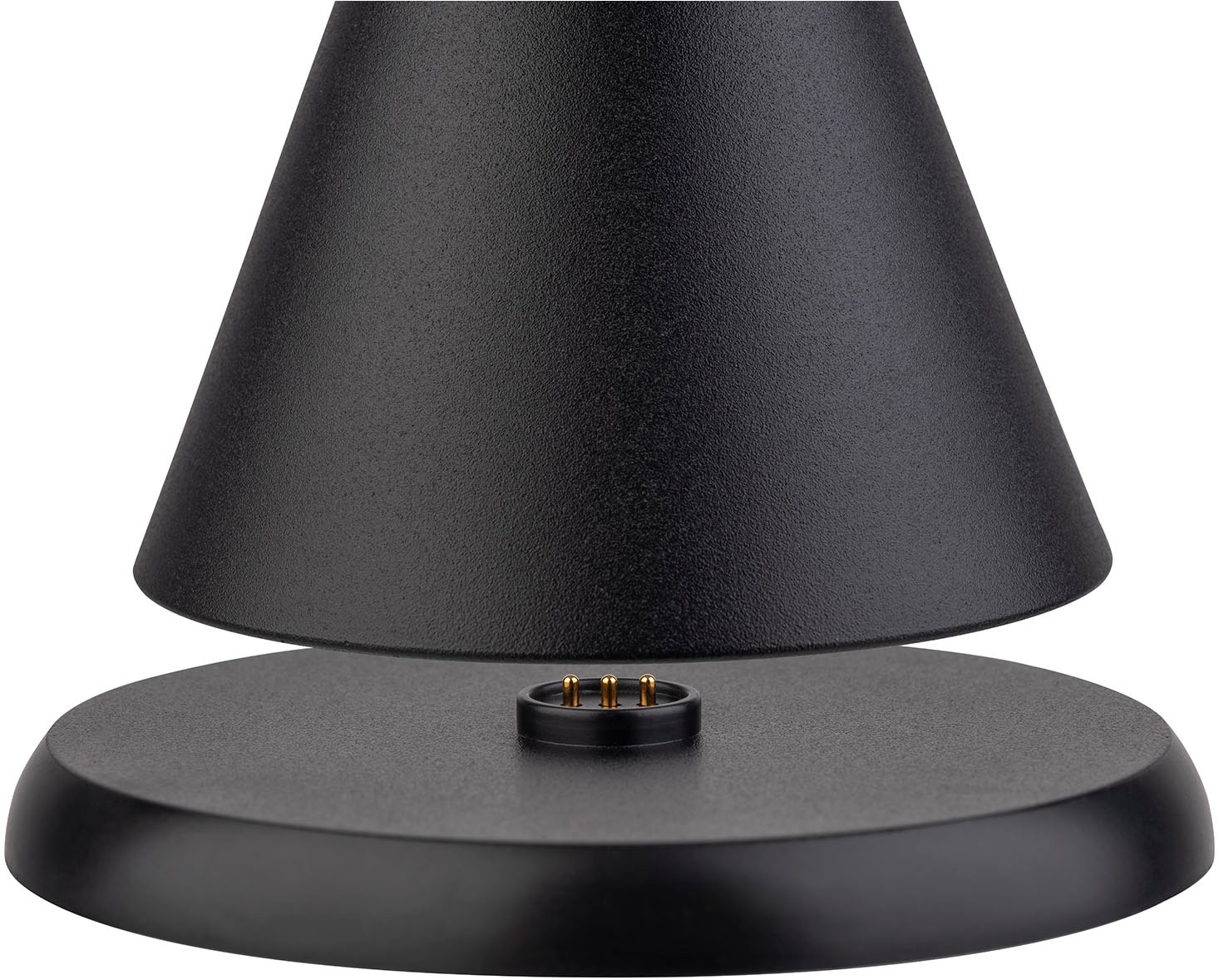 APS LED Tischleuchte »Akku-Tischleuchte "CONE MINI", Höhe 11,5 cm«, 1 flammig, Leuchtmittel LED-Modul | LED fest integriert, inkl. Ladestation, USB-Ladekabel und Fernbedienung