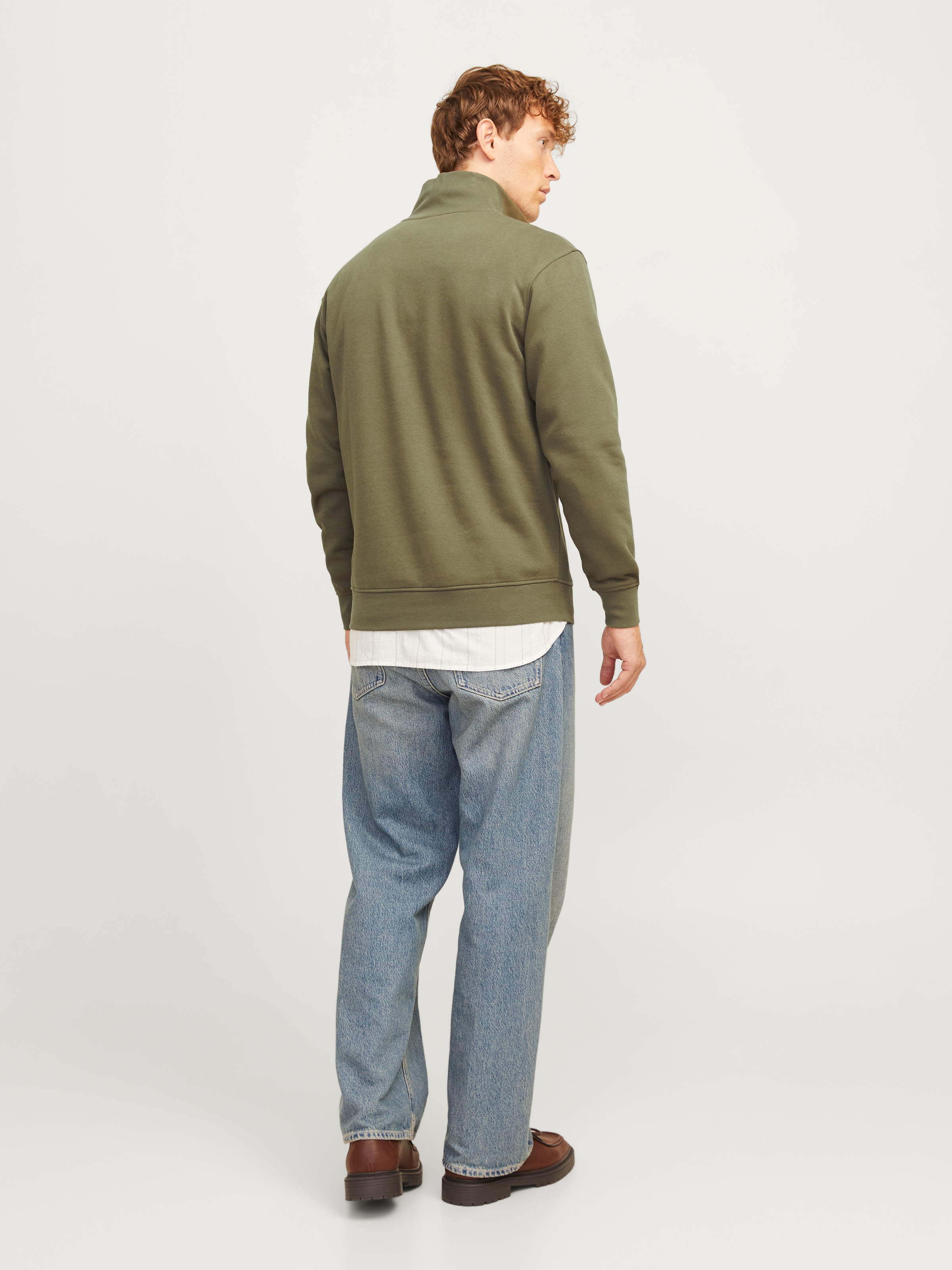 Jack & Jones Sweatshirt »JORVESTERBRO SWEAT QUARTER ZIP HN NOOS«, im Troyer-Look