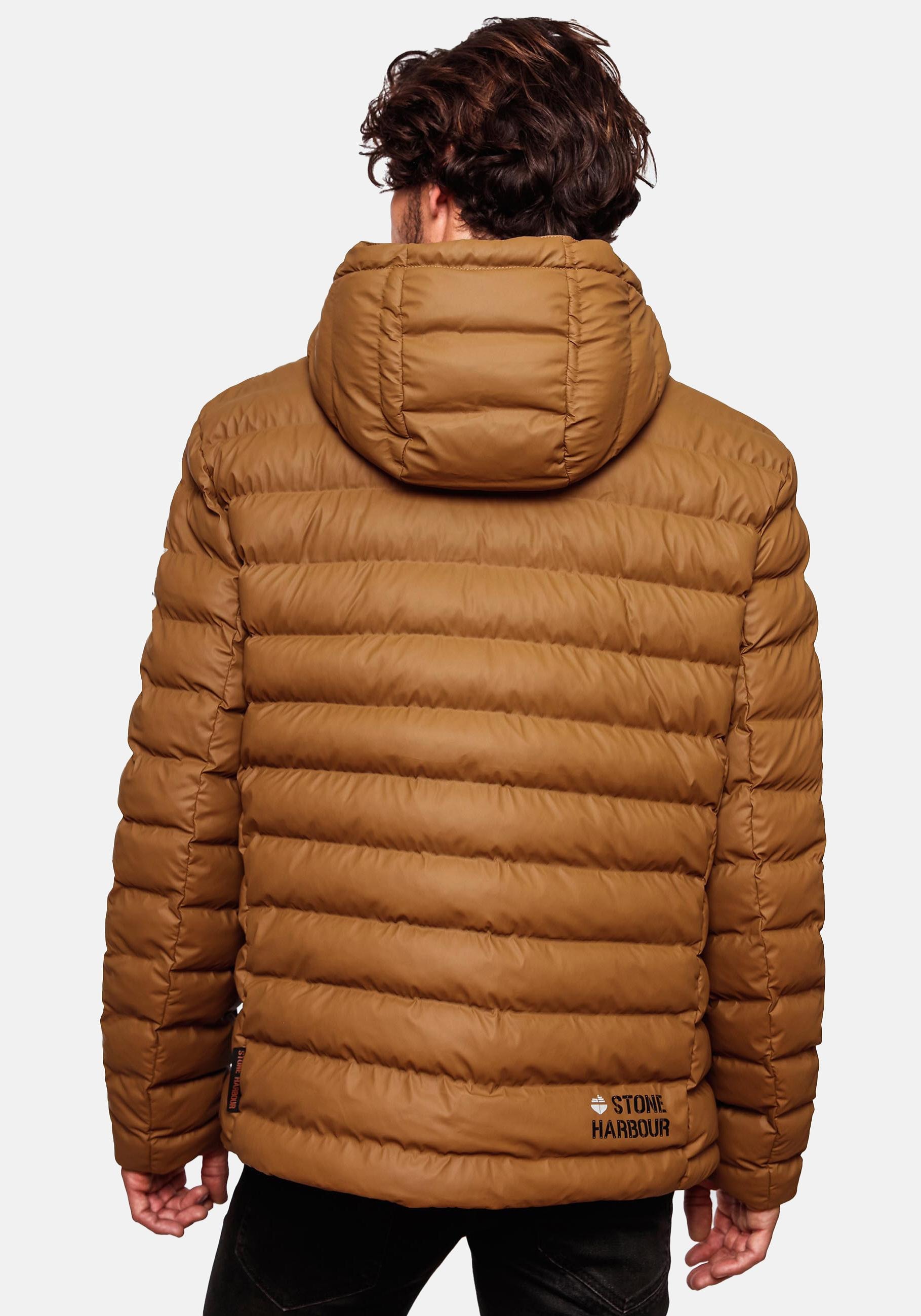 Stone Harbour Winterjacke »Zaharoo«, mit Kapuze, Wasserdichte, gesteppte Regenjacke für den Winter