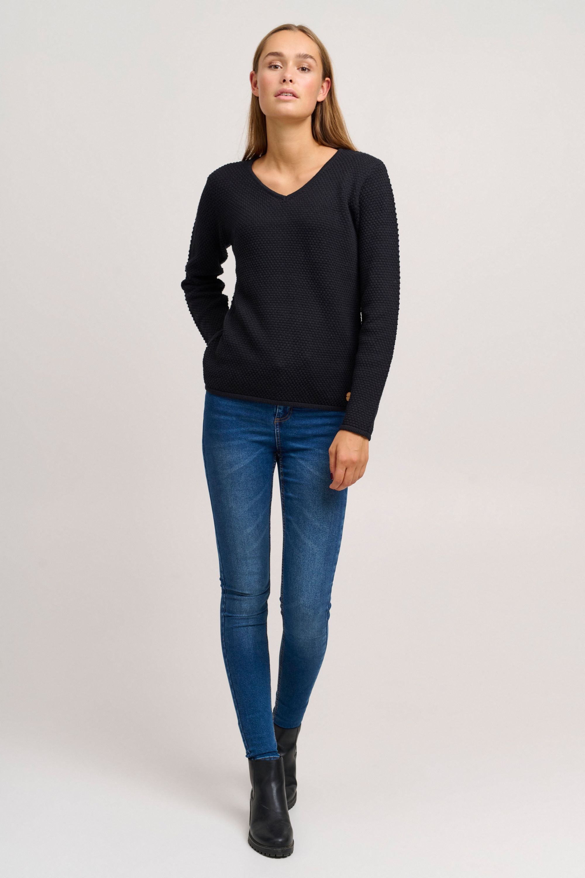 OXMO Strickfleece-Pullover »Strickpullover OXHanna«