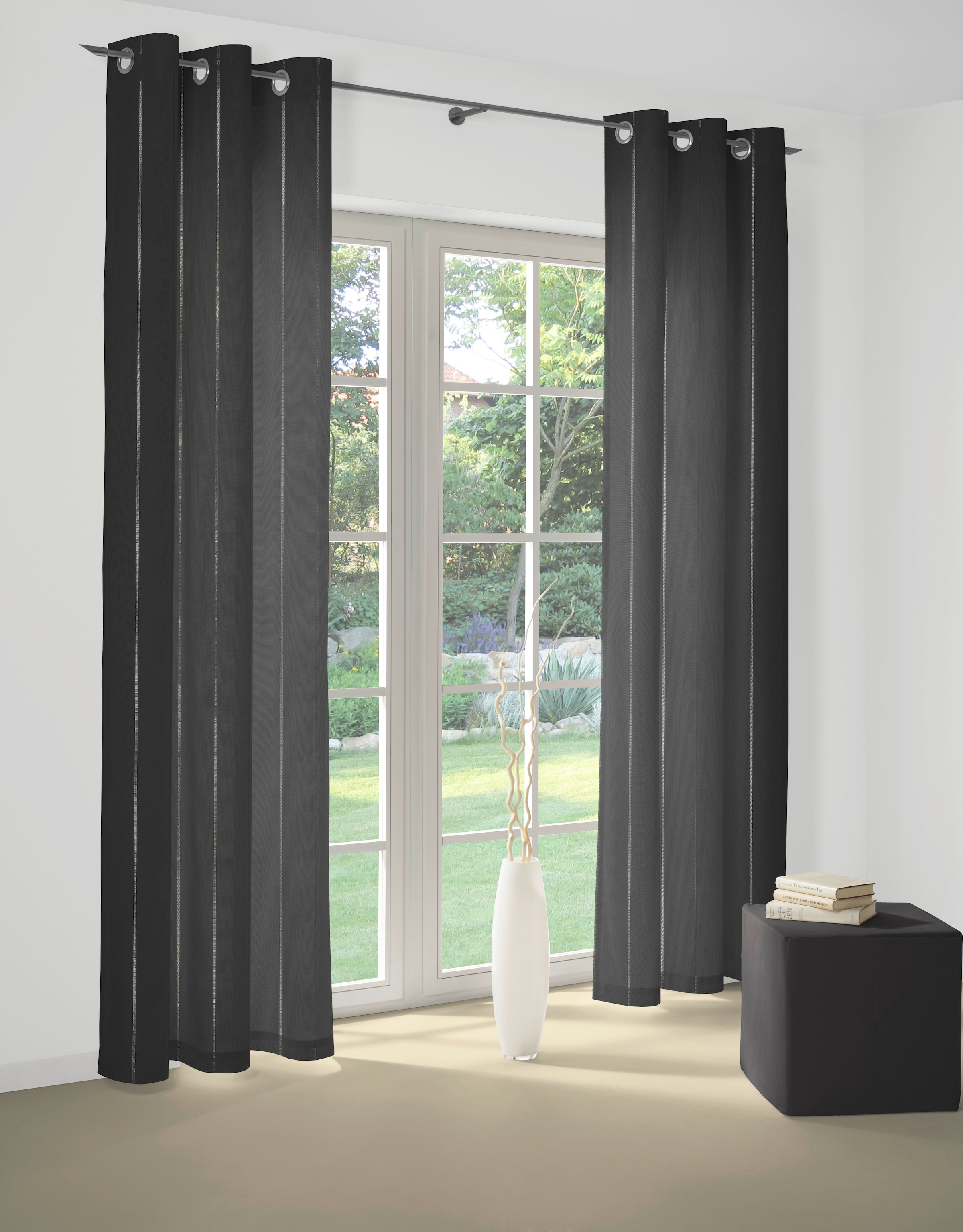 Wirth Vorhang "Felsted" Ösen 1 Stk. tlg. günstig online kaufen
