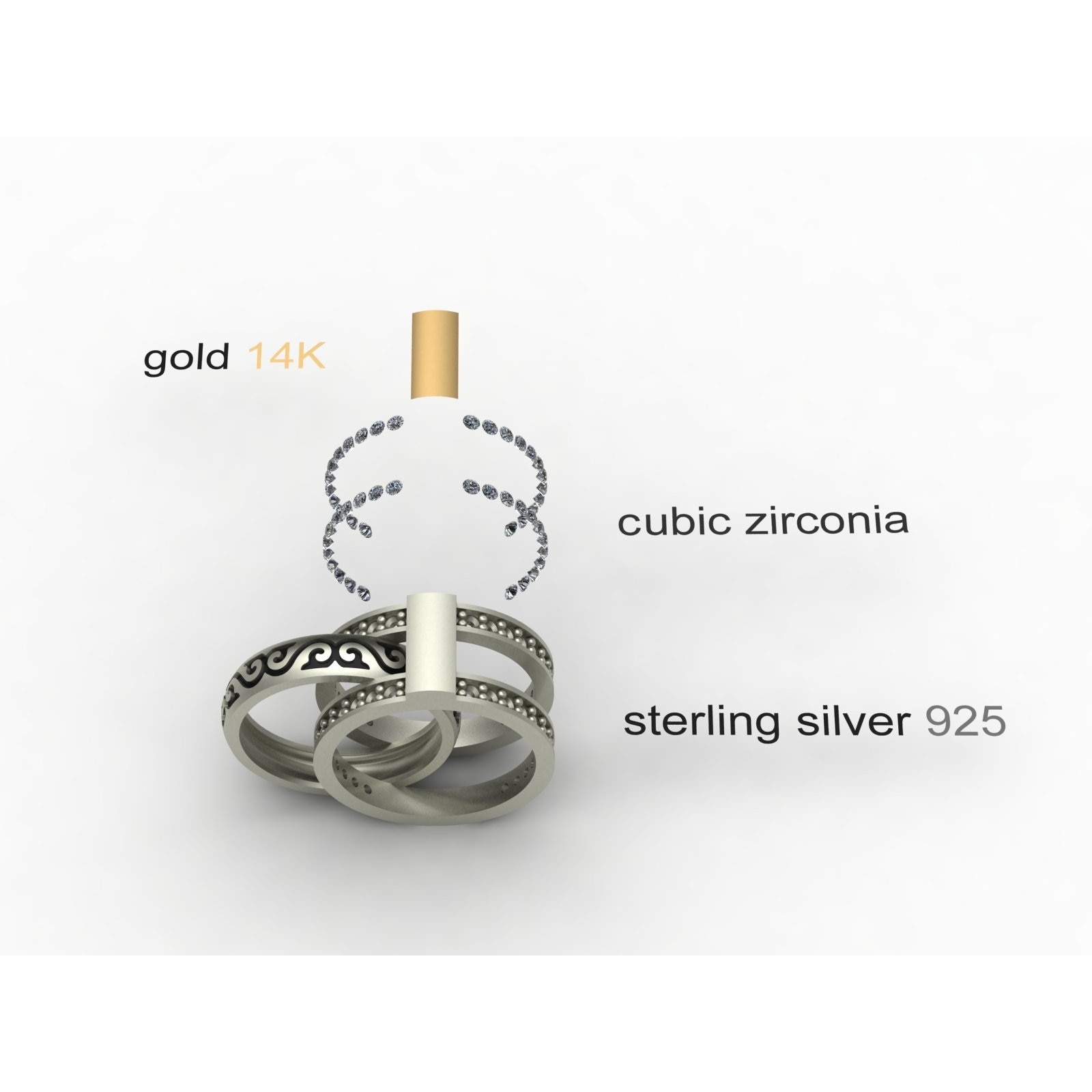 OSTSEE-SCHMUCK Fingerring »Ostsee-Schmuck Ring Sunny Exklusiv Ring Sunny Exklusiv«, (1 tlg.)