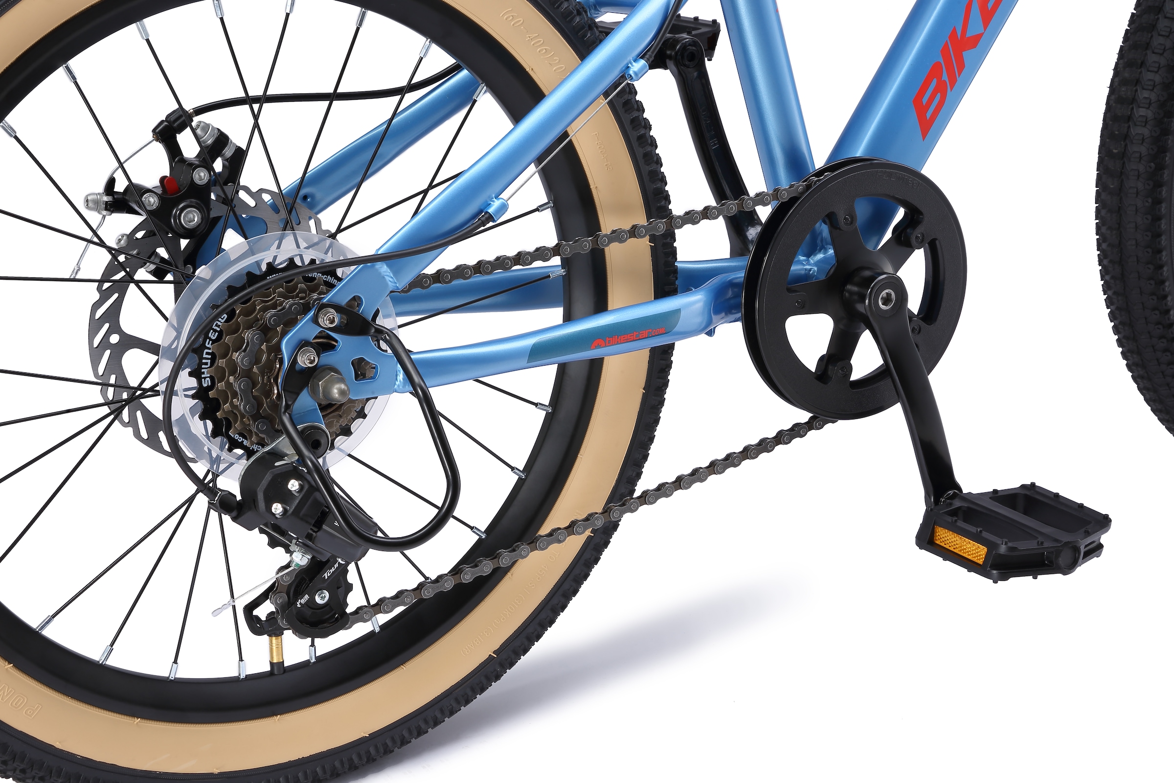 Bikestar Jugendfahrrad 7 Gang Shimano RD-TY21 Schaltwerk Kettenschaltung