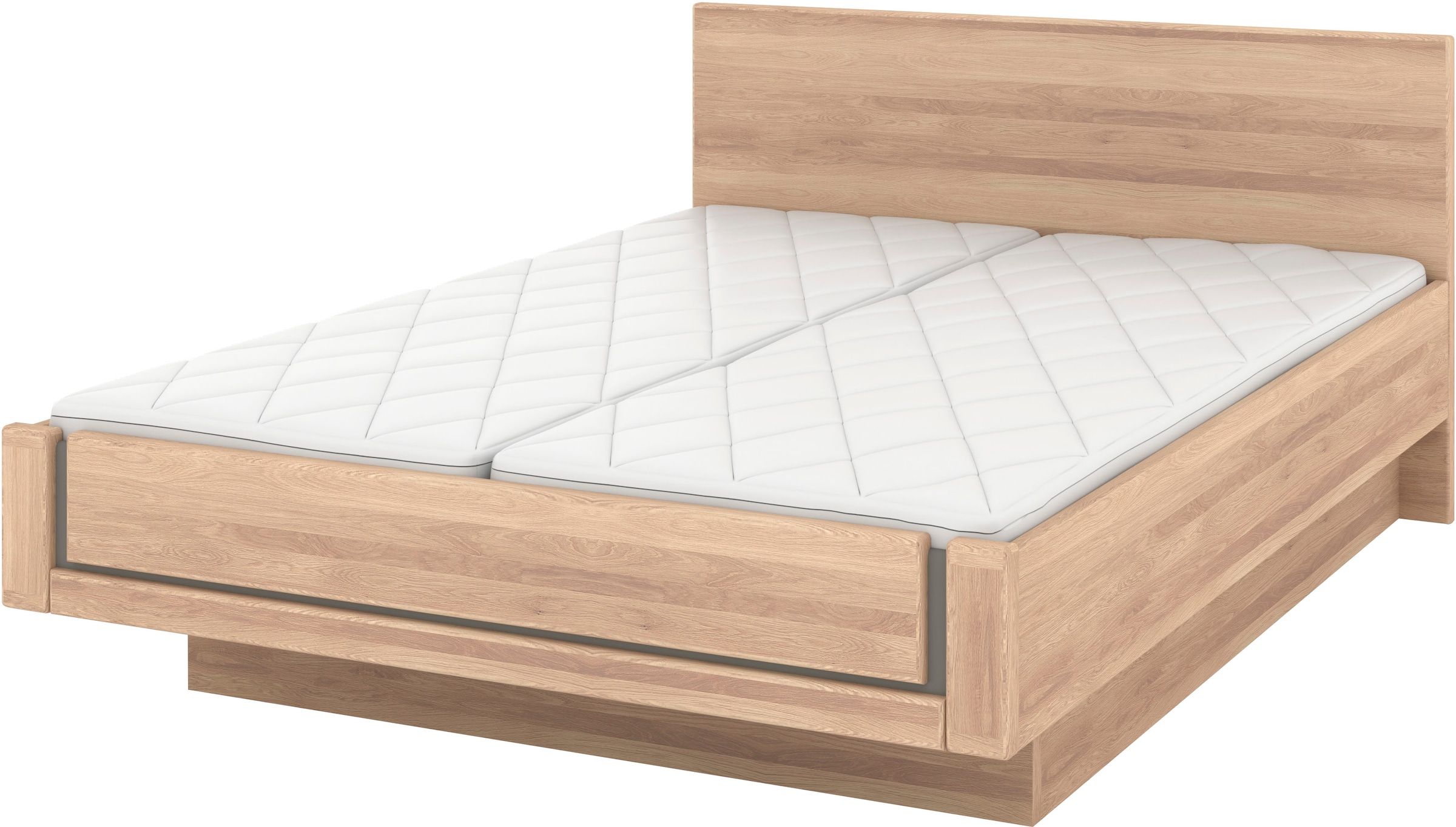 Musterring Holzbett "Sorrent, Bettgestell, Bettrahmen, teilmassiv Eiche", ( günstig online kaufen