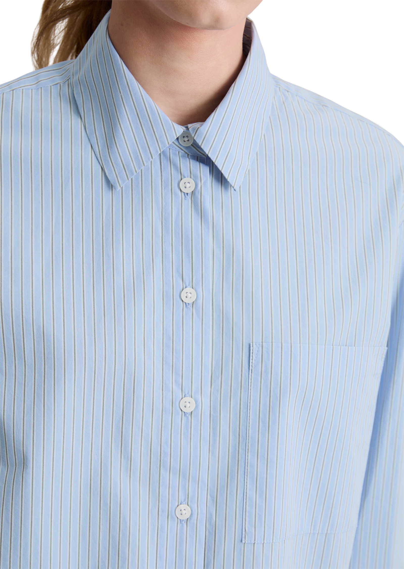 Marc O'Polo DENIM Langarmbluse »aus Papertouch Popeline«
