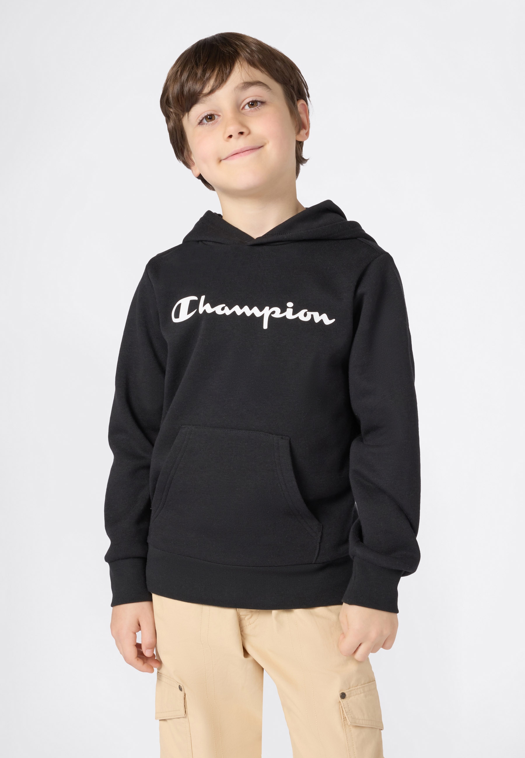 Champion Kapuzensweatshirt "SPORTWEAR HOODIE Standard Fit", für Kinder, mit Kängurutasche, ohne Verschluss, in normaler Länge
