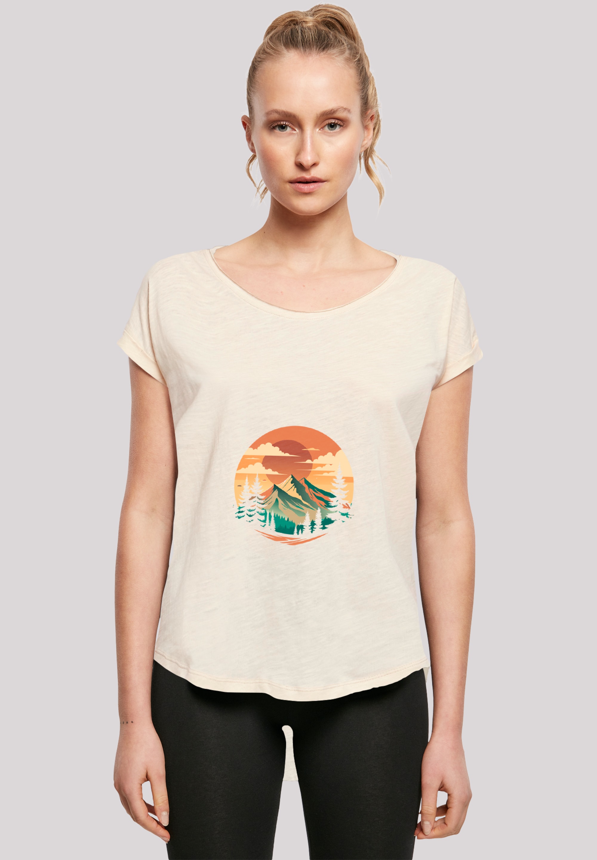 F4NT4STIC T-Shirt "Sonnenuntergang Berglandschaft", Premium Qualität günstig online kaufen