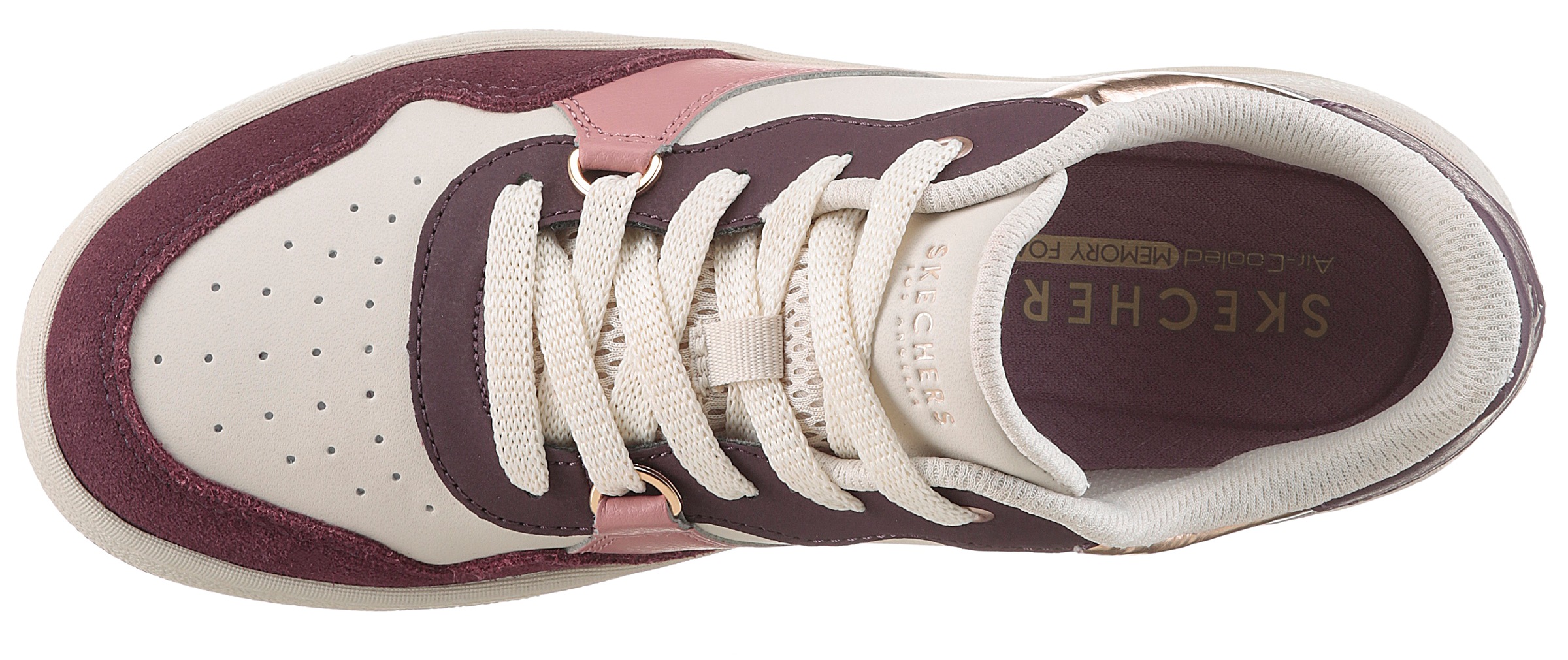 Skechers Sneaker »UNO CTL«, Retro Sneaker, Schnürschuh mit Materialmix