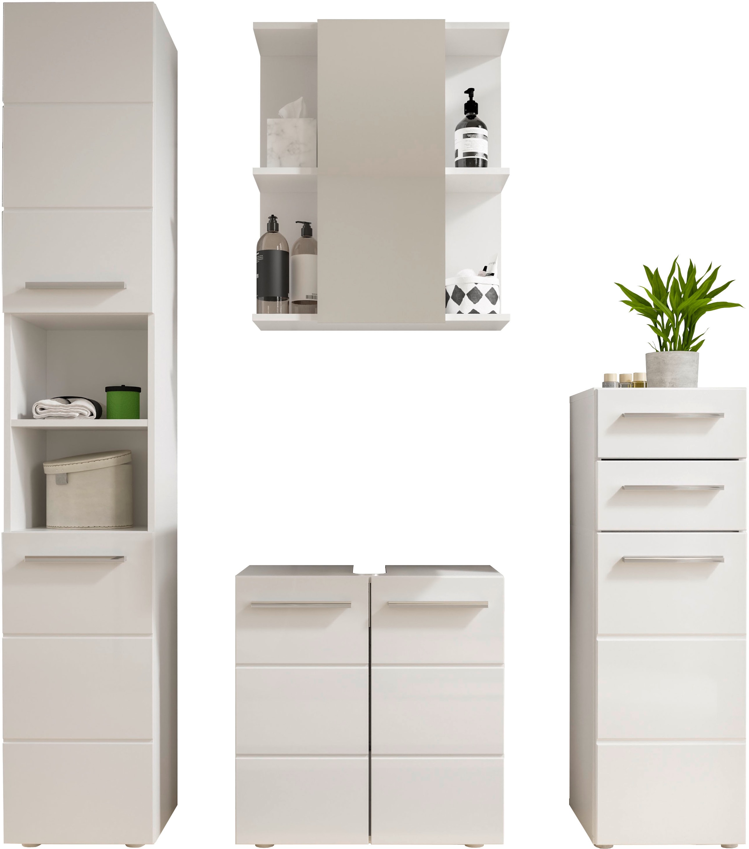 BASIC by Balculina Spiegelschrank »Mandi« 1 Stk. tlg. Breite 60cm, hochglanz Front