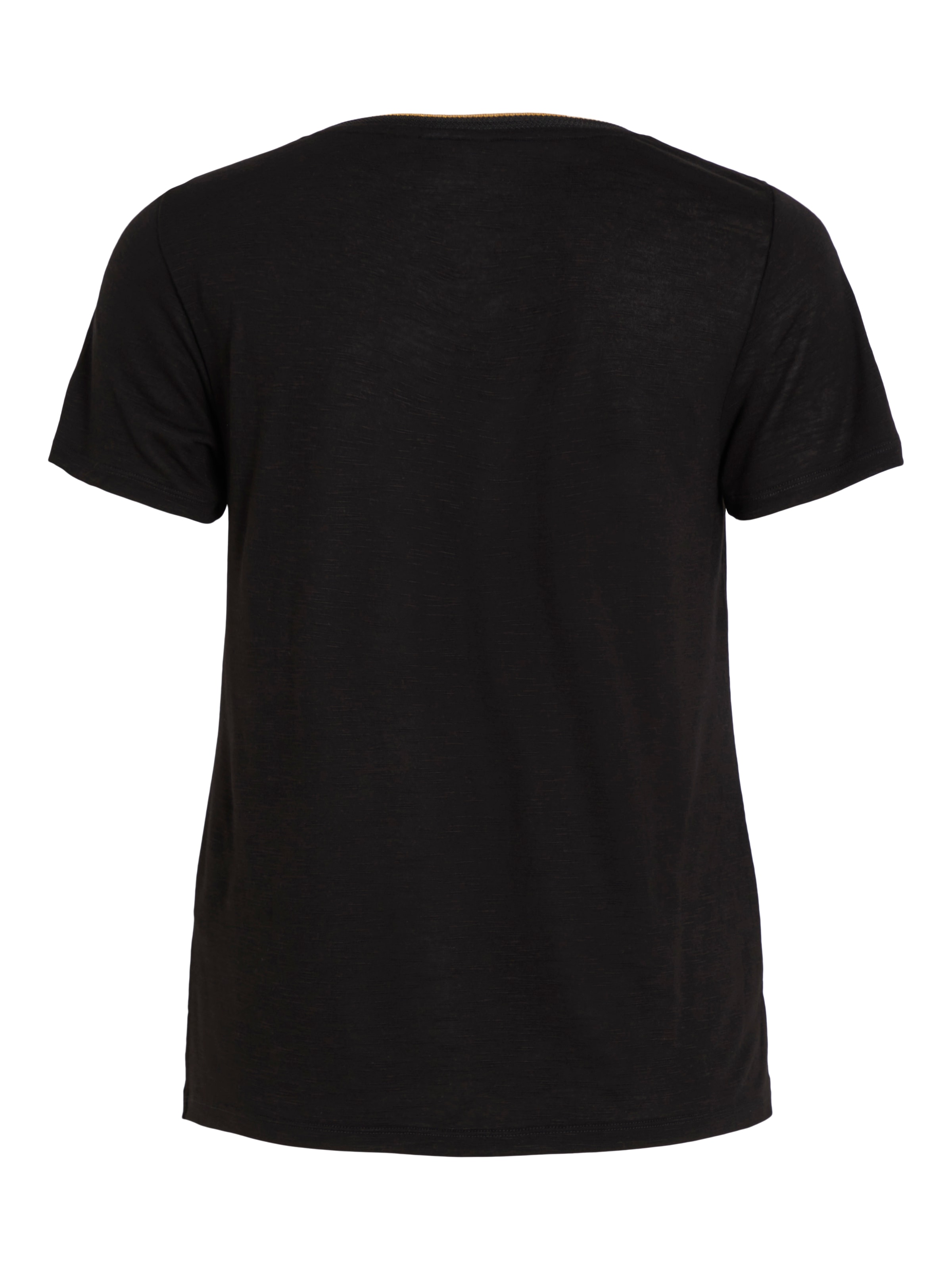 Vila T-Shirt »VINOEL S/S TOP - NOOS« Viskosemischung, regular fit