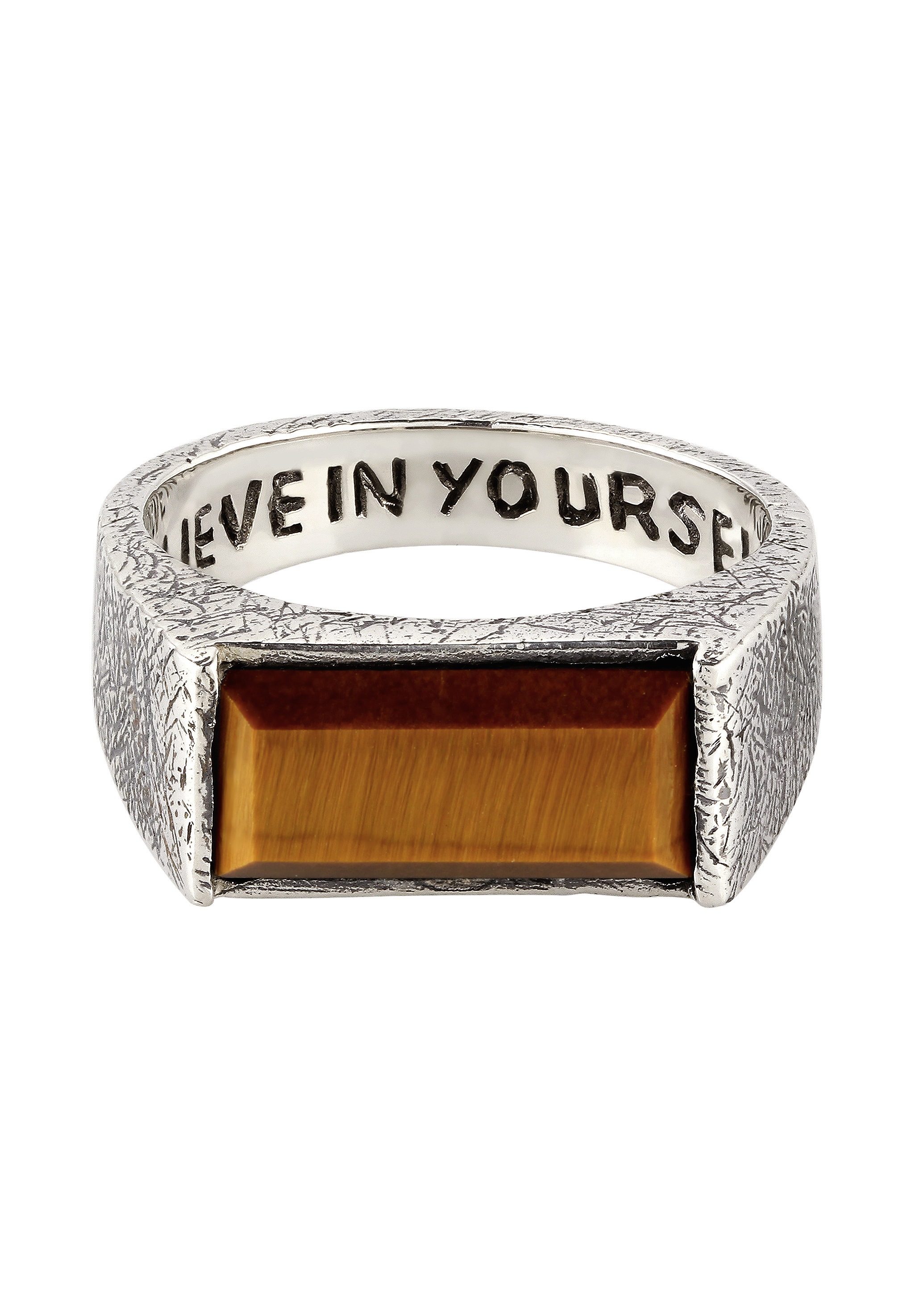HAZE & GLORY Siegelring »Ring Siegelring Tigerauge 925 Sterling Silber- Tigers Valley«