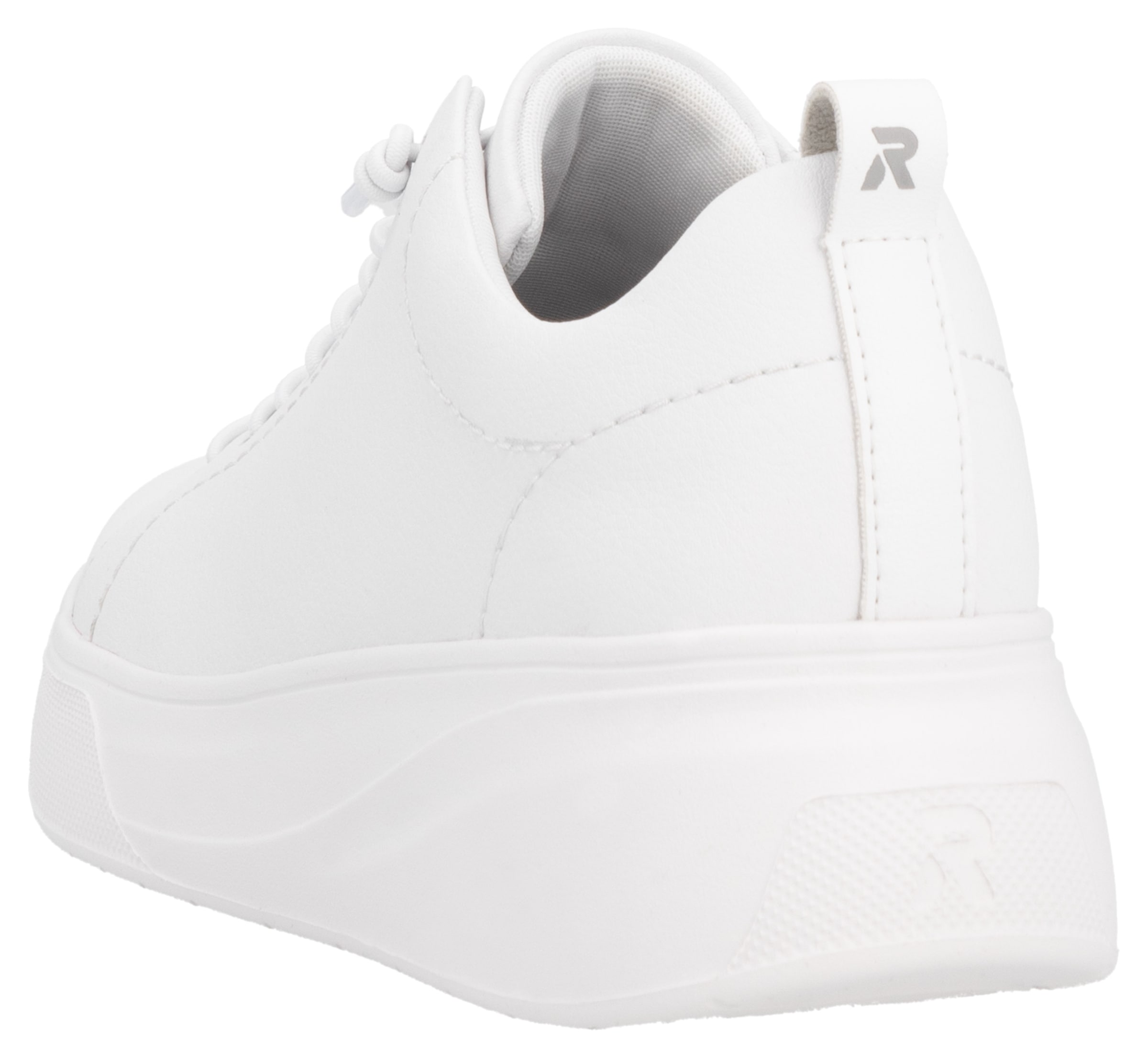 RIEKER Sport Plateausneaker, Freizeitschuh, Halbschuh, Schnürschuh mit Schaftrandpolsterung