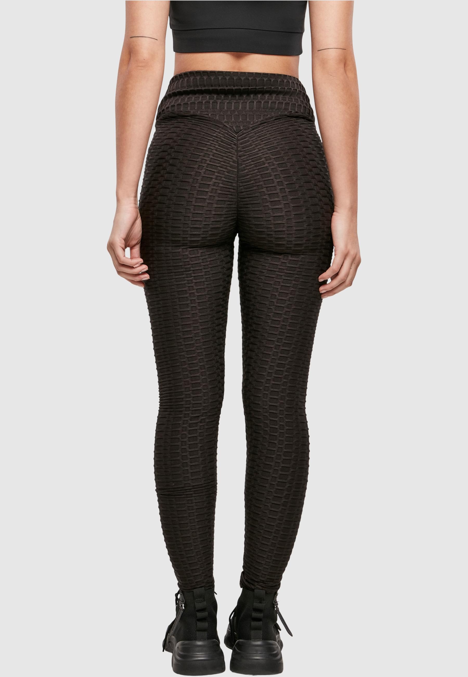 URBAN CLASSICS Leggings »Urban Classics Damen Ladies High Waist Honeycomb Leggings«, (1 tlg.)