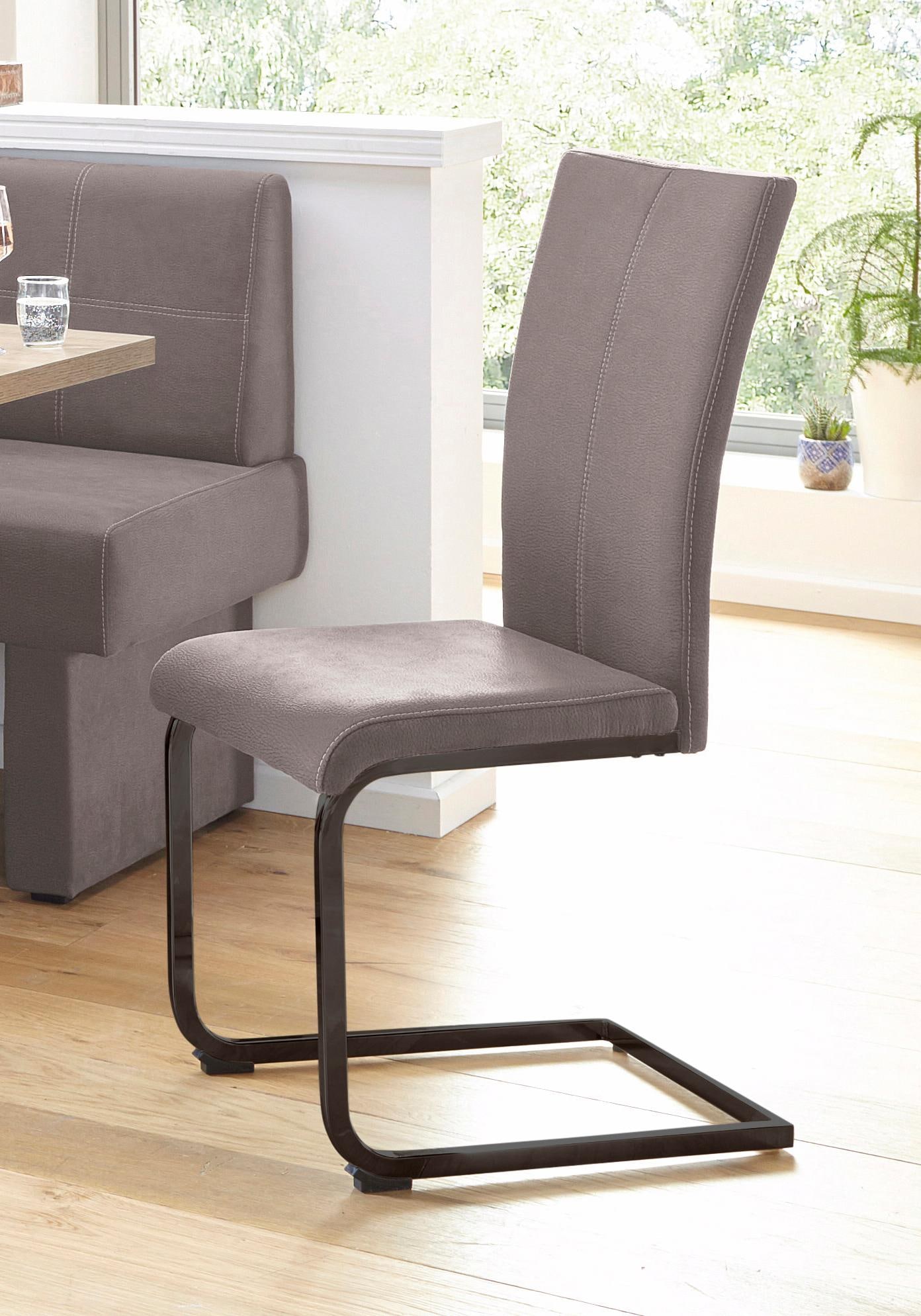 Home affaire Freischwinger "Nils" (Set) 2 Stk. Luxus-Microfaser Lederoptik günstig online kaufen