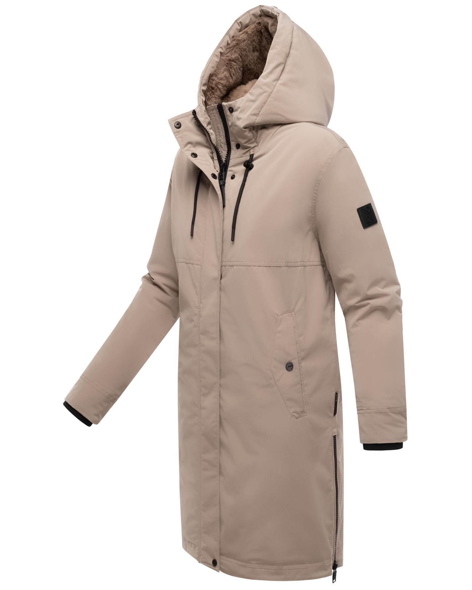 Navahoo Wintermantel »Hageltanz 14«, Warmer Damen Kurzmantel mit Kapuze