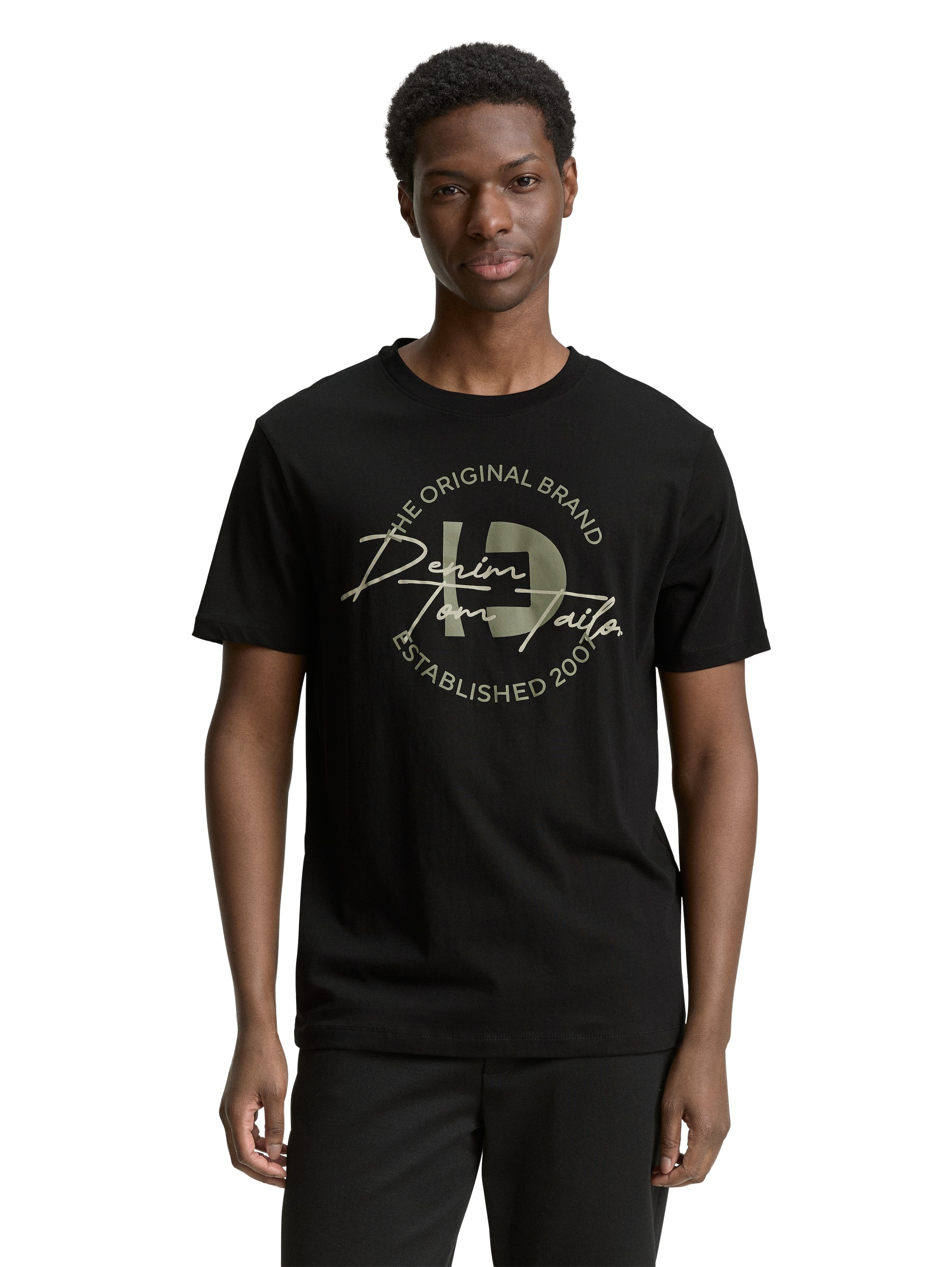 TOM TAILOR Denim T-Shirt, (Packung, 3 tlg.), mit Print