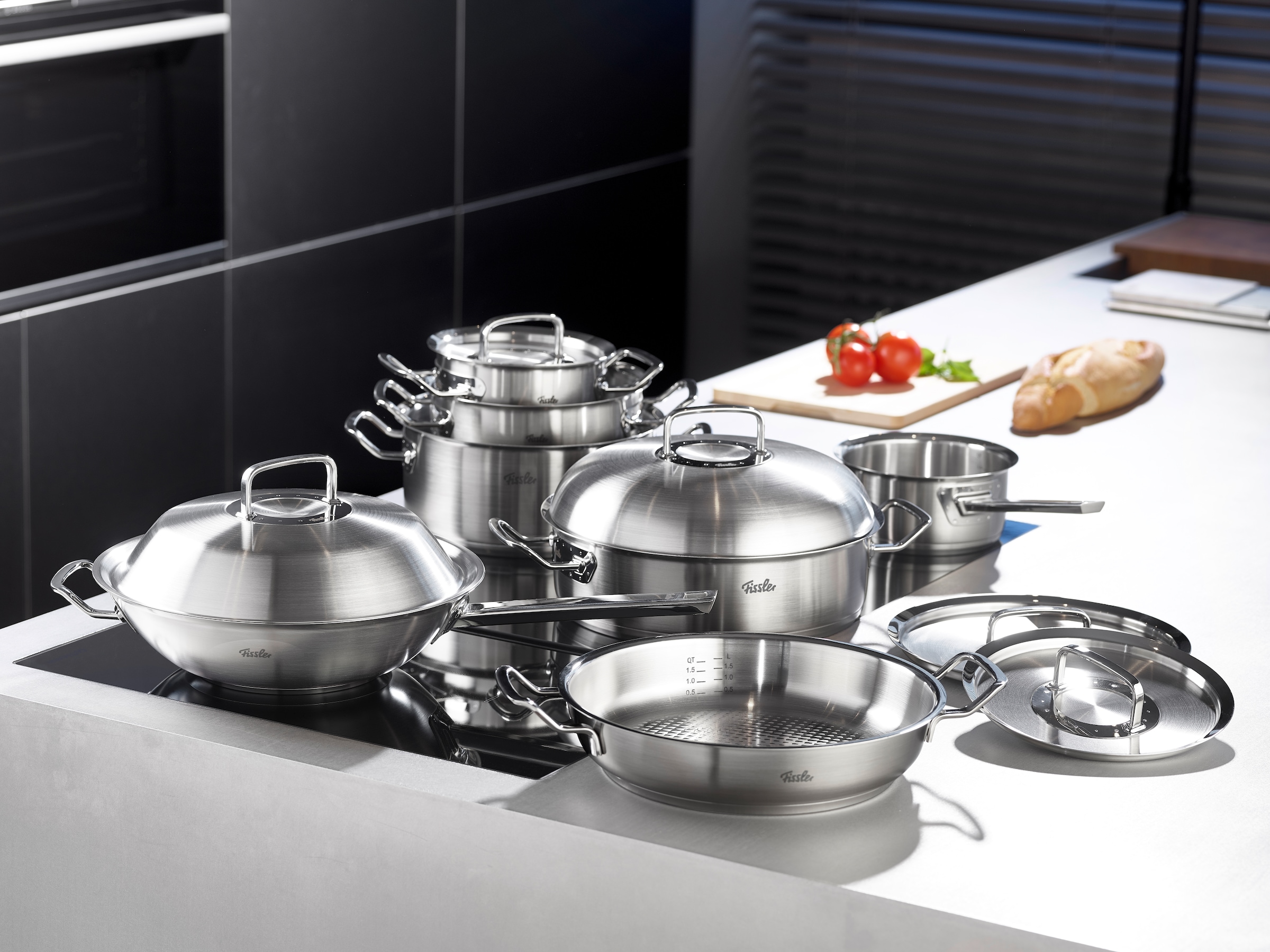 Fissler Topfdeckel »ORIGINAL-PROFI COLLECTION®«, (1 tlg.), Hochraum-Deckel aus 18/10 Edelstahl, Kaltmetallgriff, Made in Germany